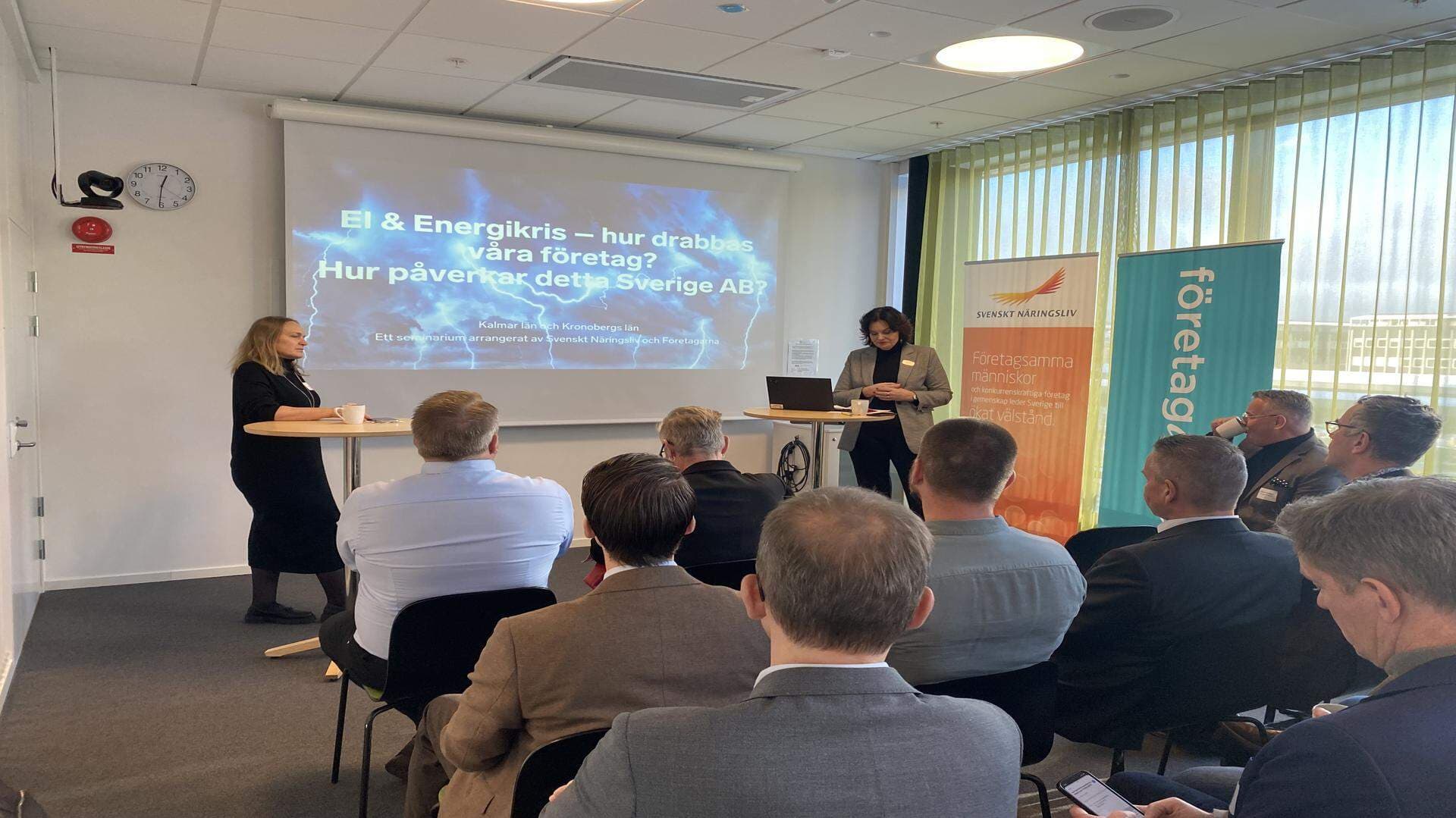 Mingelbild från el- & El- & energiseminariet Kronoberg Kalmar län