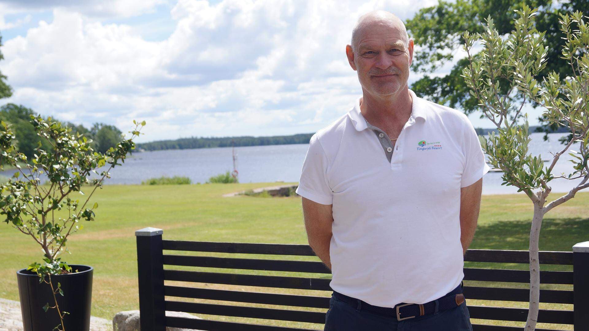 Företagare på vd sjön Tiken i Tingsryd