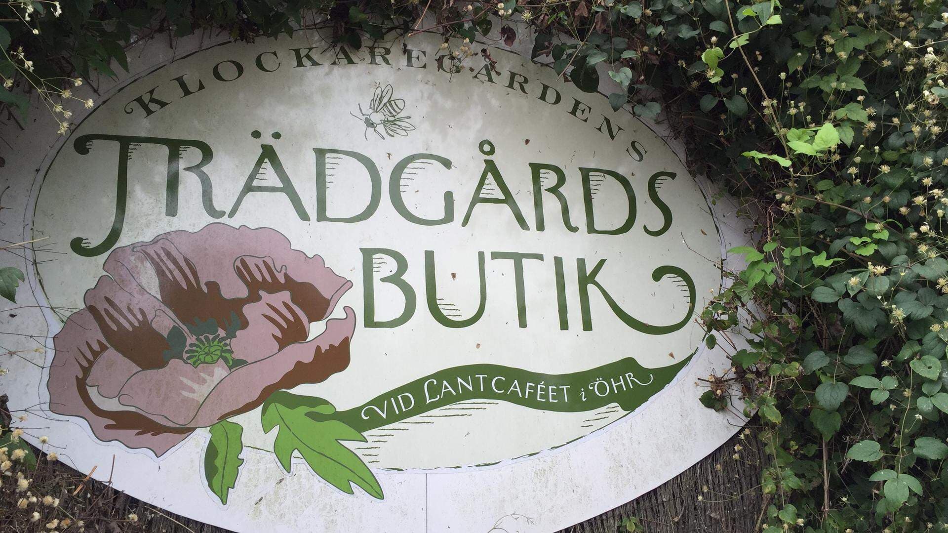 skylt trädgårdsbutik