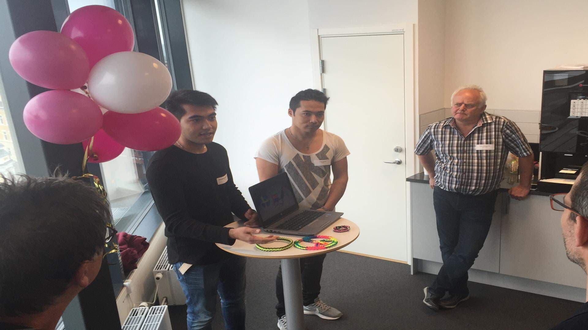 ballonger och 3 pers