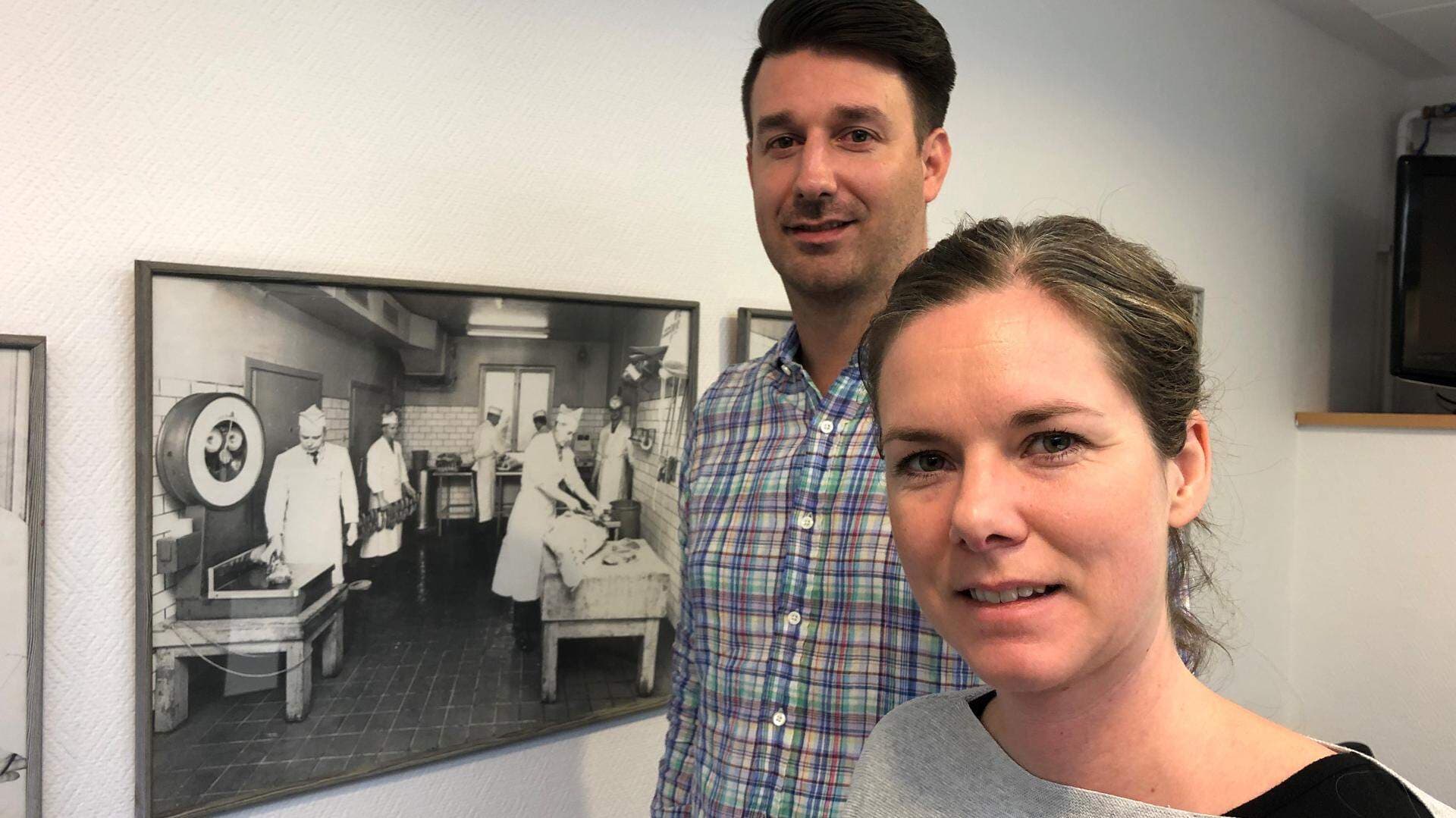 två personer närbild