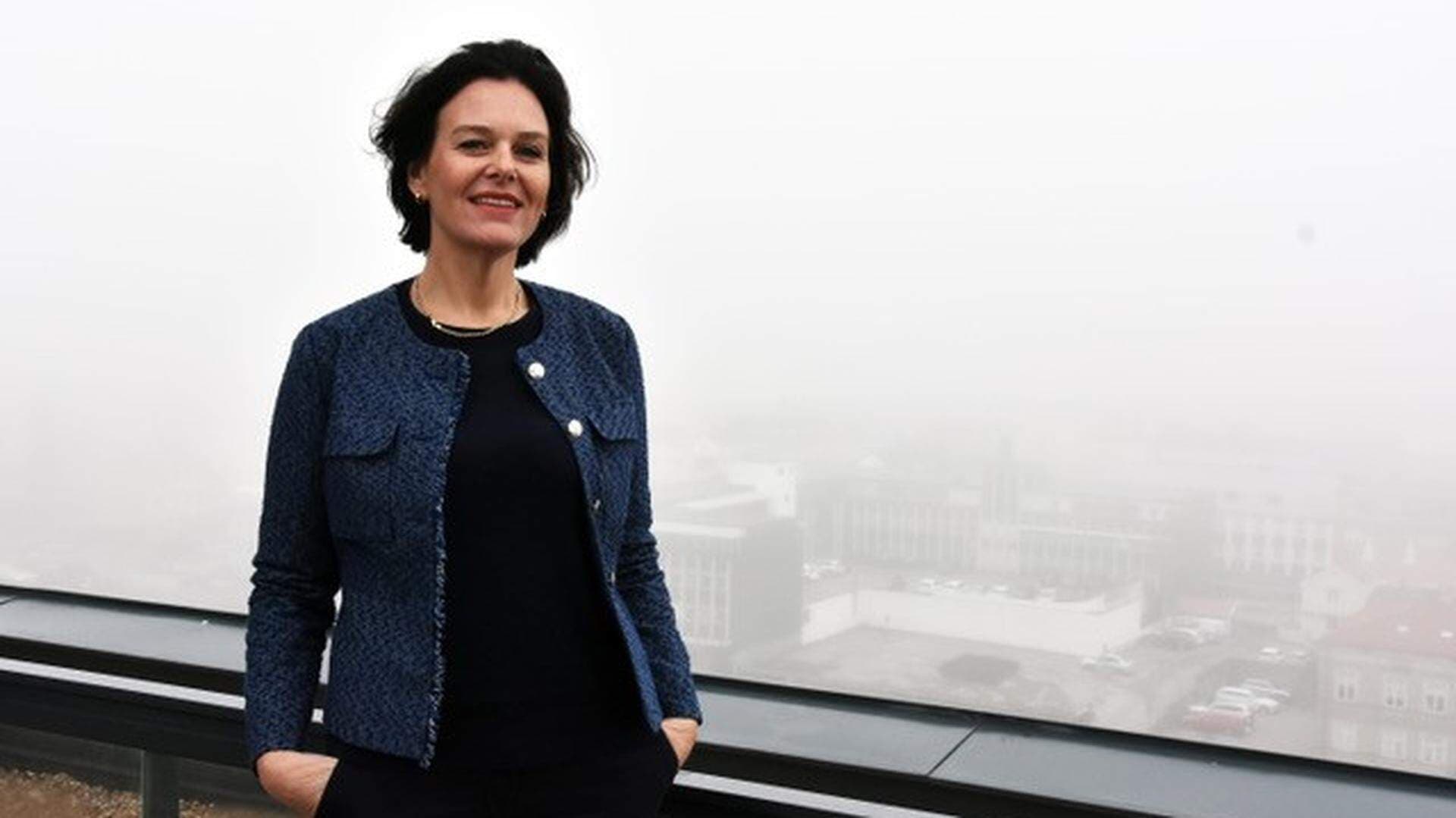 Ulrica Bennesved på WTC tak