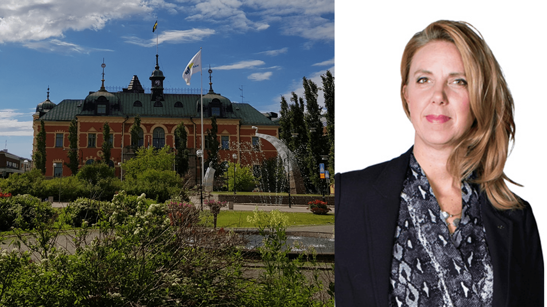 Kollage: Haparanda stadshotell och Susanne Wallin