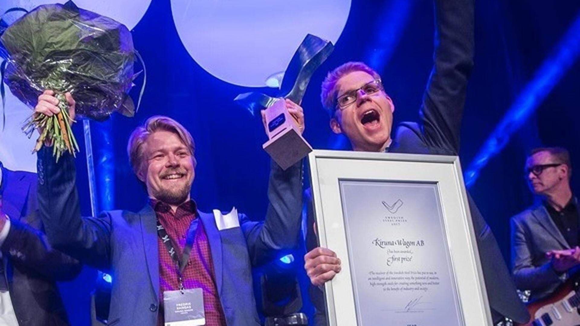 I maj 2017 fick Kiruna Wagons VD Fredrik Kangas och tekniske chefen Bengt Bolsby motta ”Swedish Steelprize” som brukar kallas Stålindustrins Nobelpris.