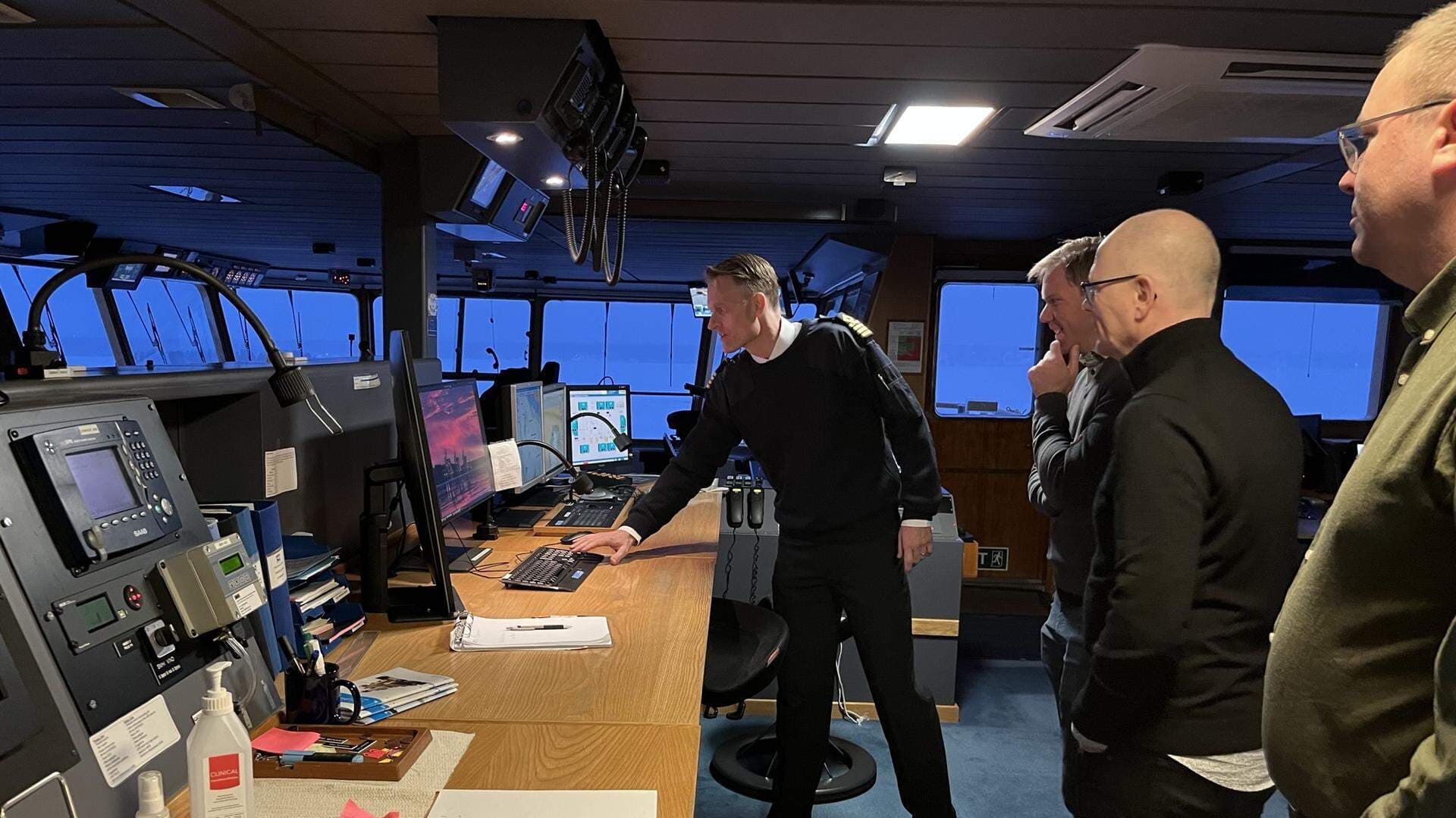 Människor på kommandobryggan