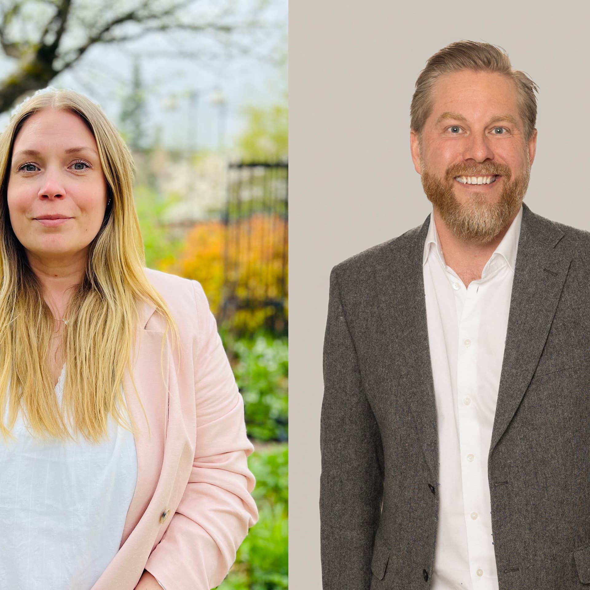 Hanna Jonasson, näringslivschef och Andreas Brorsson, KSO Kumla kommun