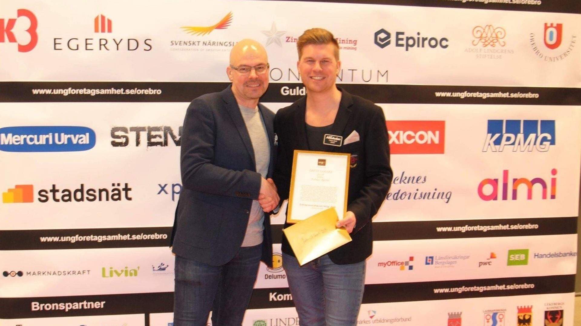 Tobias Björk tillsammans med Stefan Kihlgård