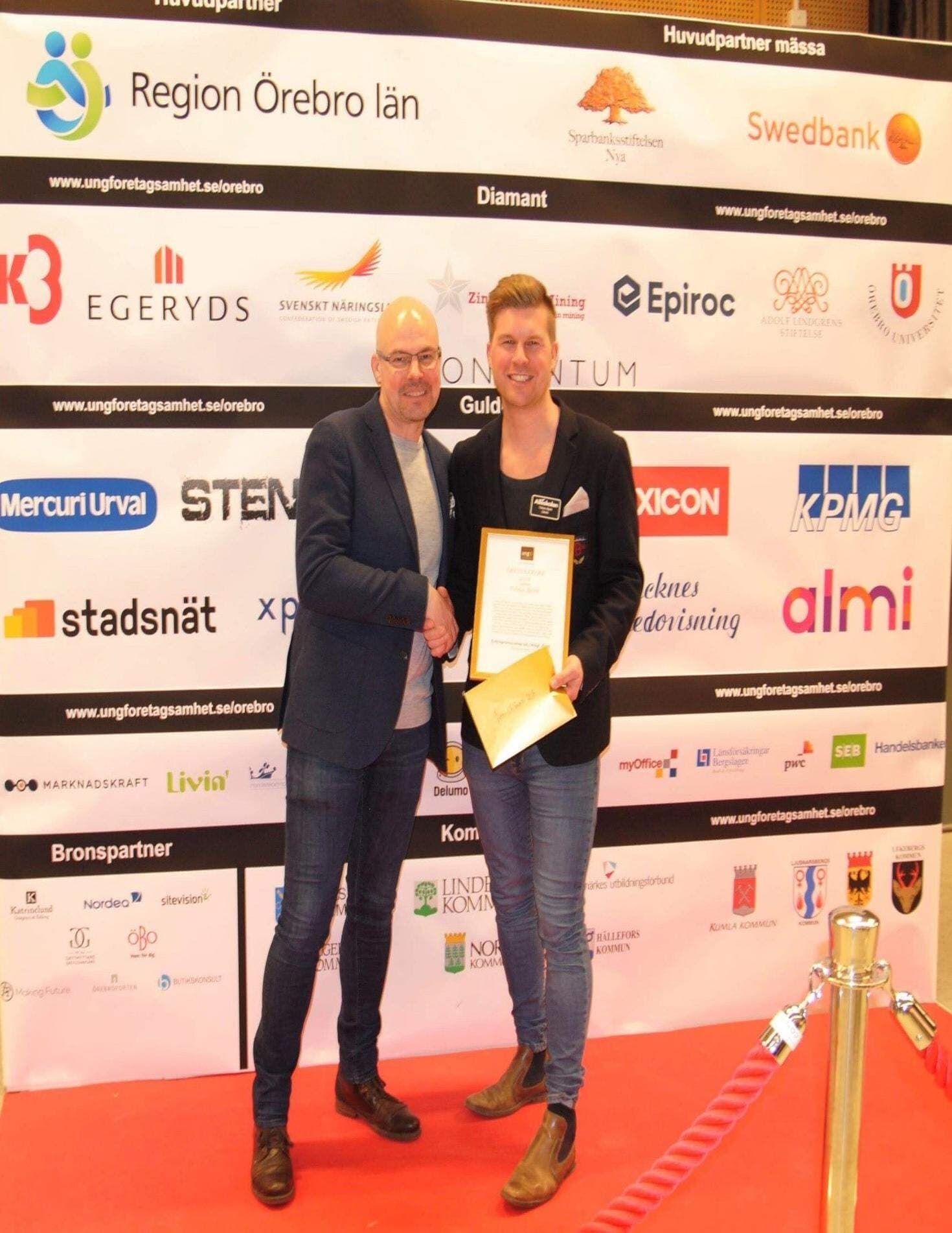 Tobias Björk tillsammans med Stefan Kihlgård