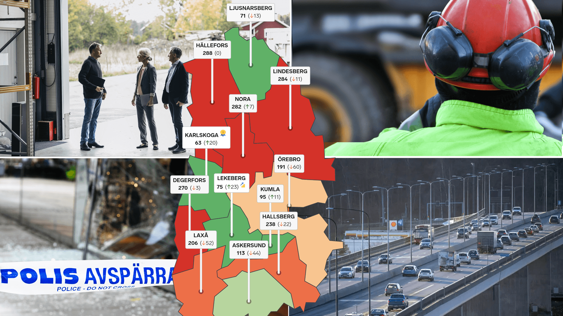Rankingkarta Örebro län