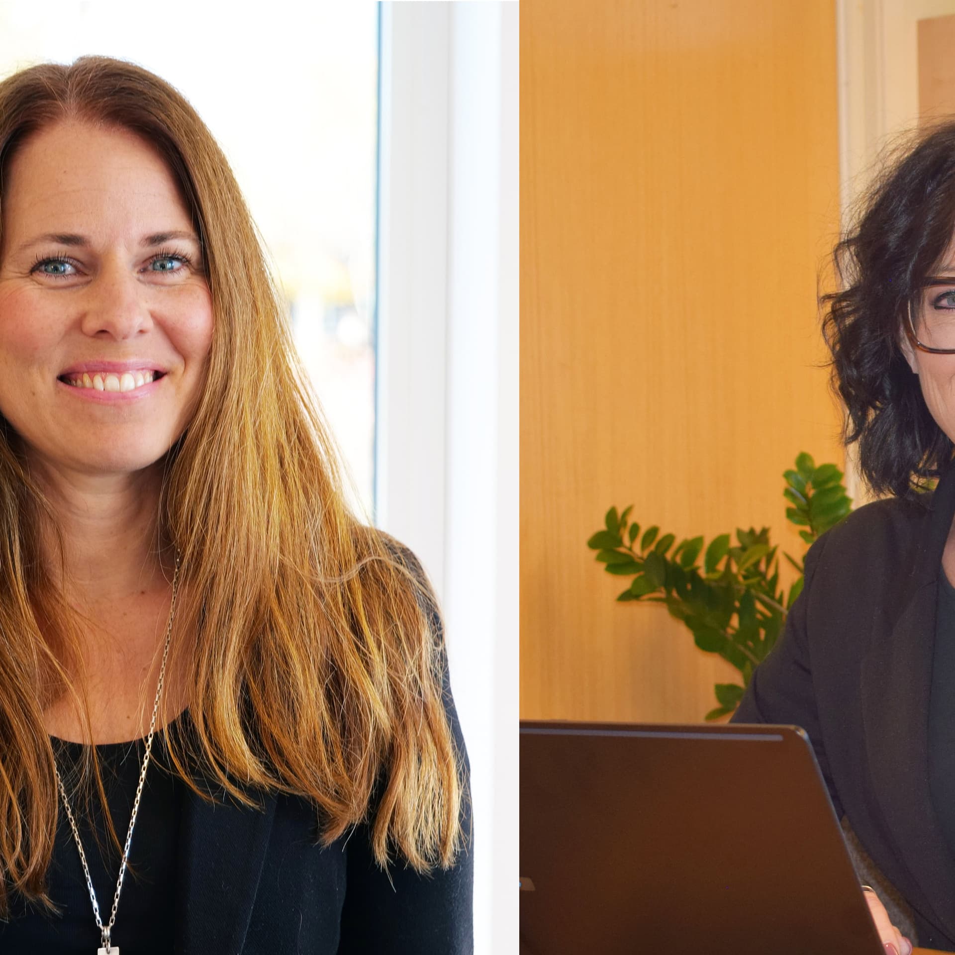 Kommunstyrelsens ordförande Caroline Elfors och Kommunchef Åse Friberg i Lekebergs kommun