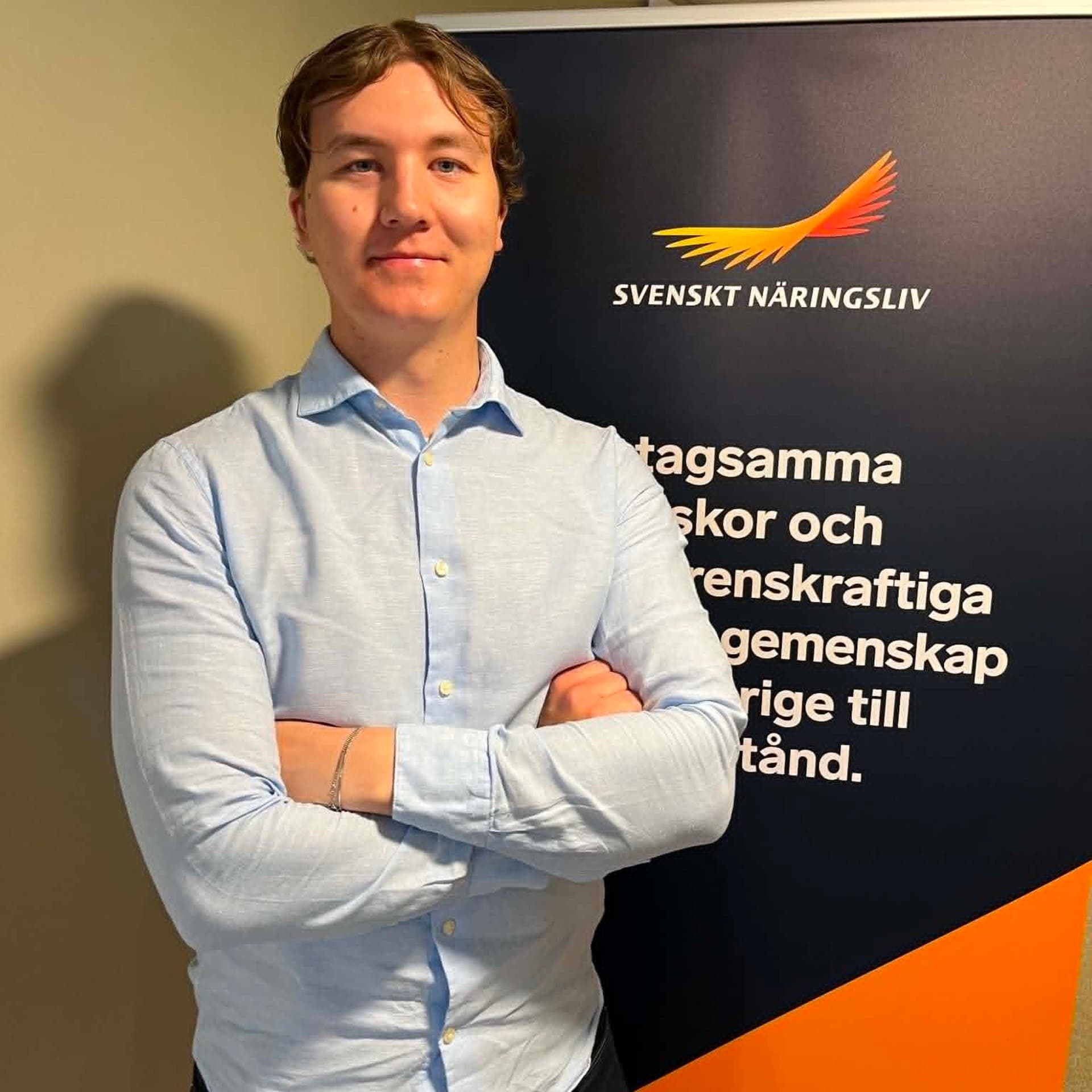 Viktor Eriksson, student på masterprogram i statsvetenskap vid Linköpings universitet