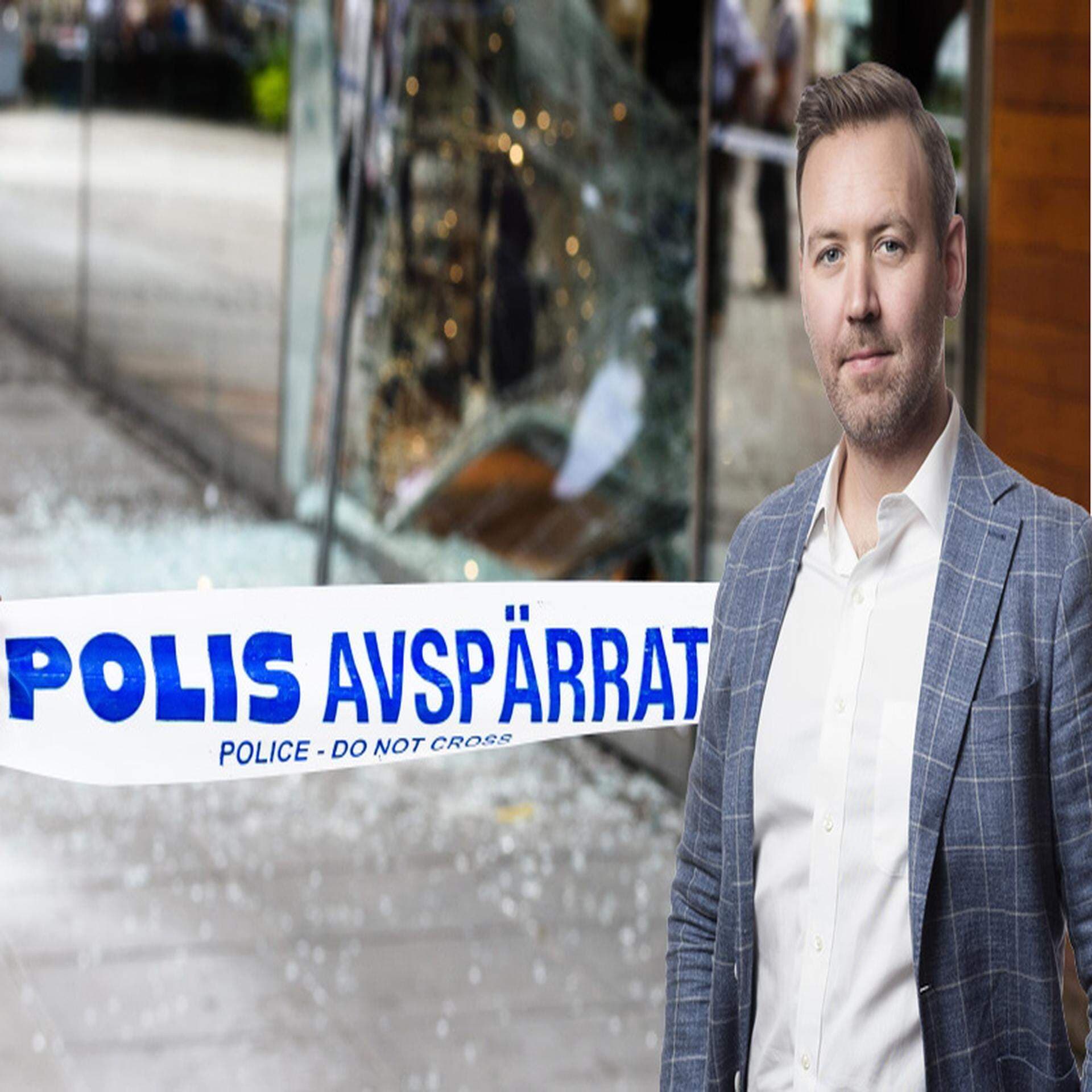 Bildcollage: Johan Gustafsson och brottsplats