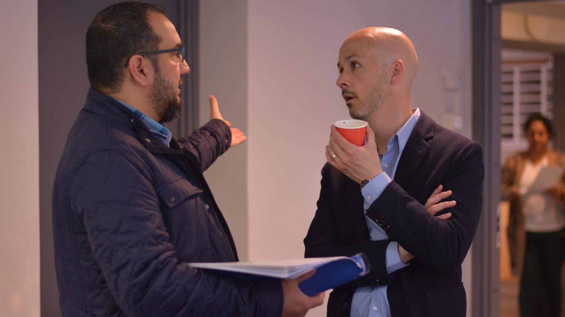 Robert Wallin i samtal med arbetssökande