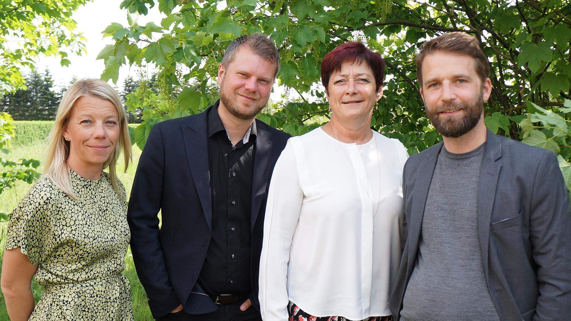Carola Netterlid, Martin Clarstedt, Carina Centrén och Markus Svensson.