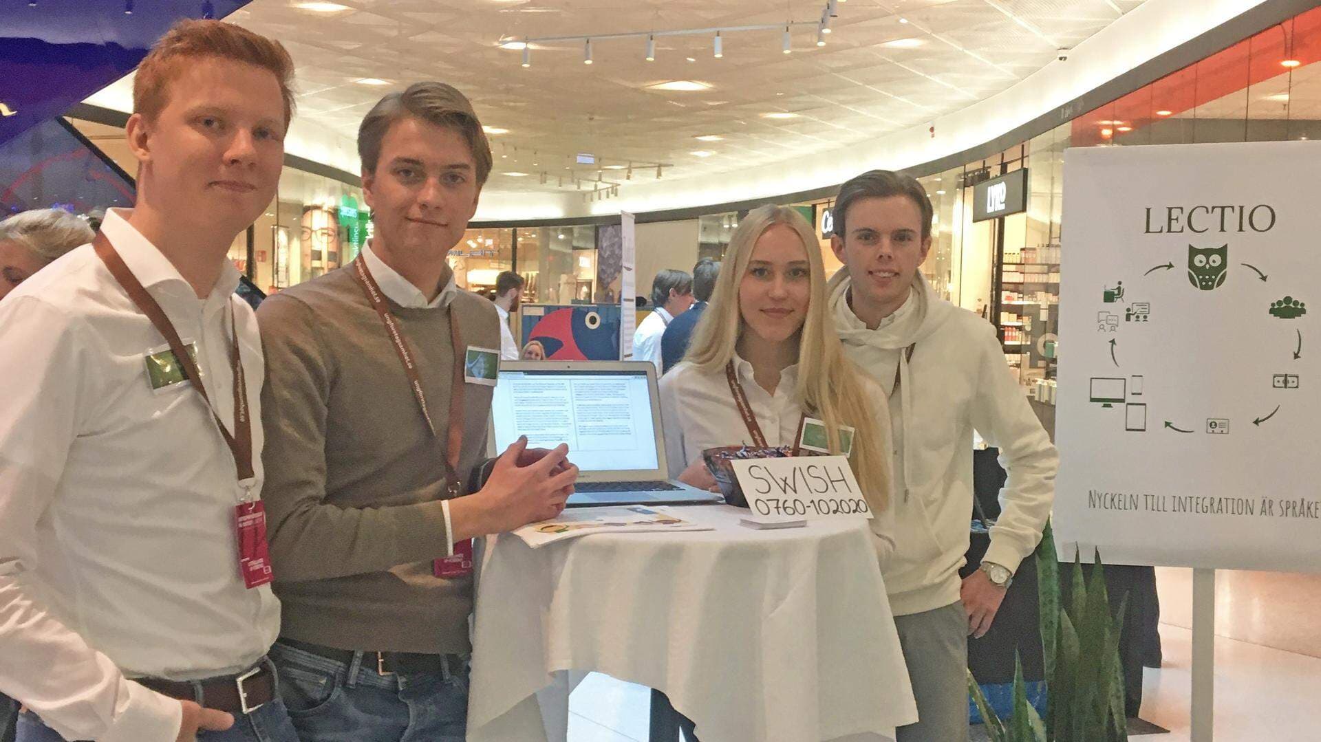 Oskar Jönsson, Johan Hansson, Hanna Persson och Oliver Pettersson
