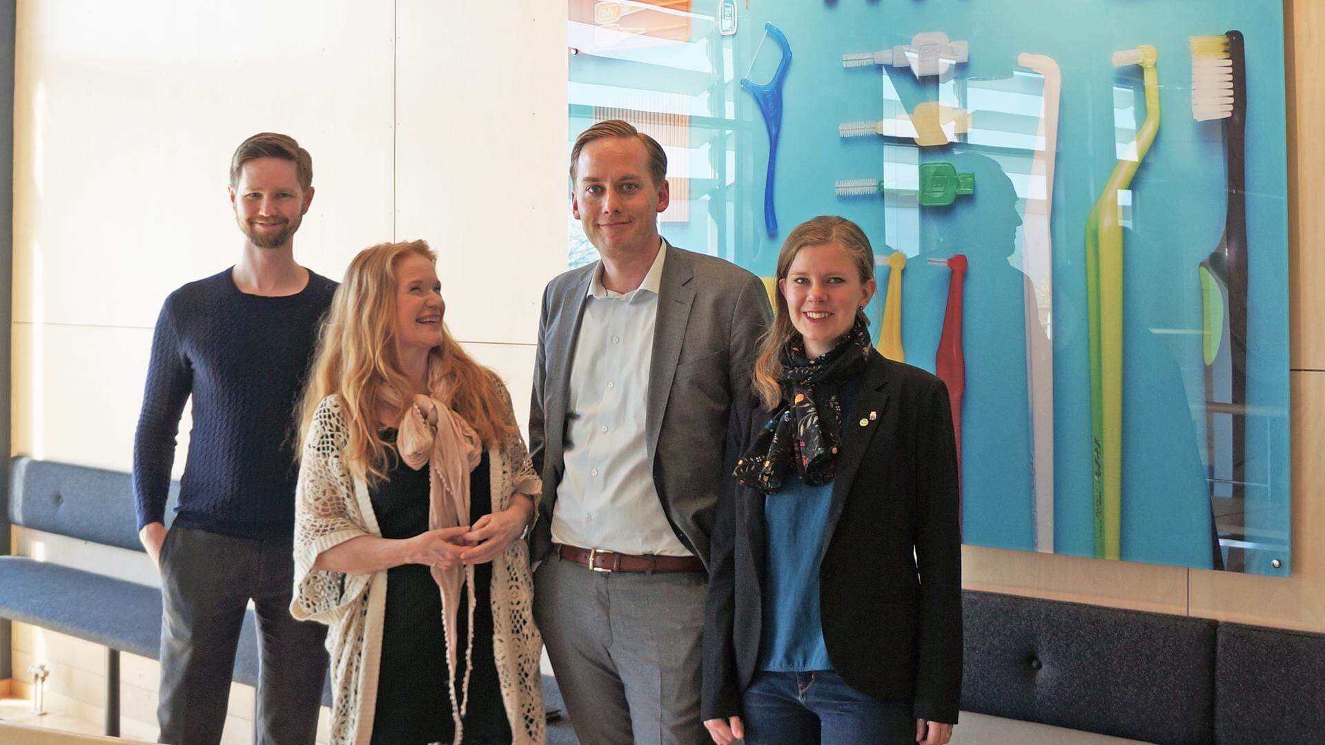 Rasmus Ling, Annika Román, Joel Eklund och Emma Berginger