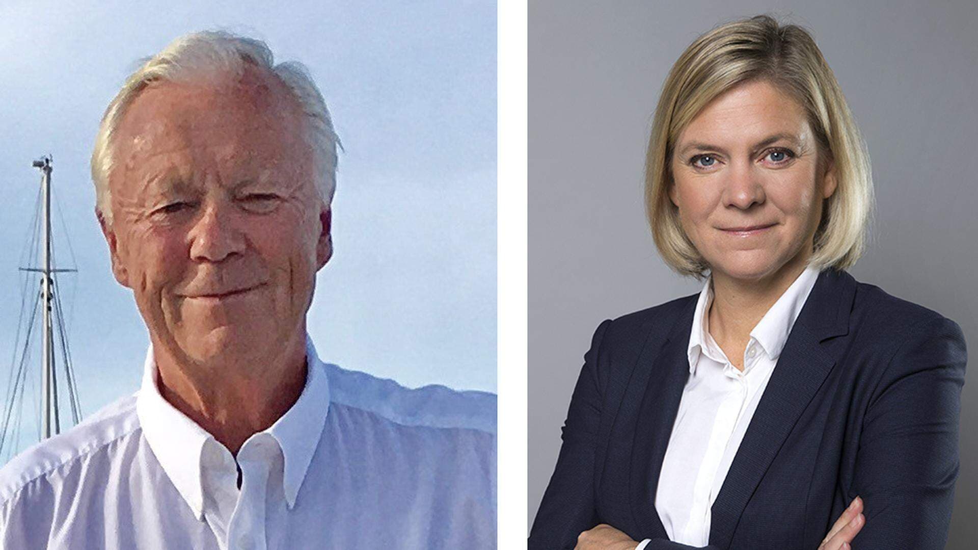 Bo Åhnebrink och Magdalena Andersson