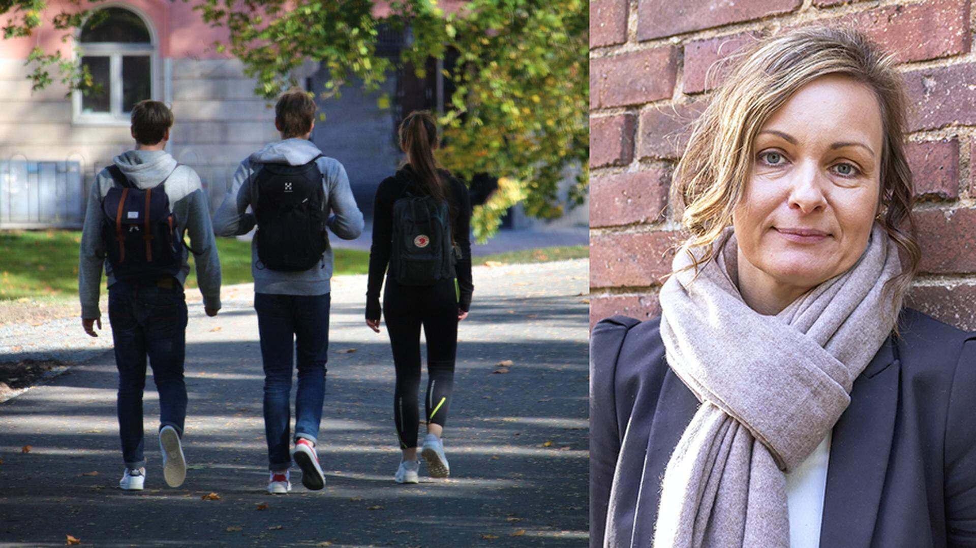 Ungdomar i kollage med Maria Block