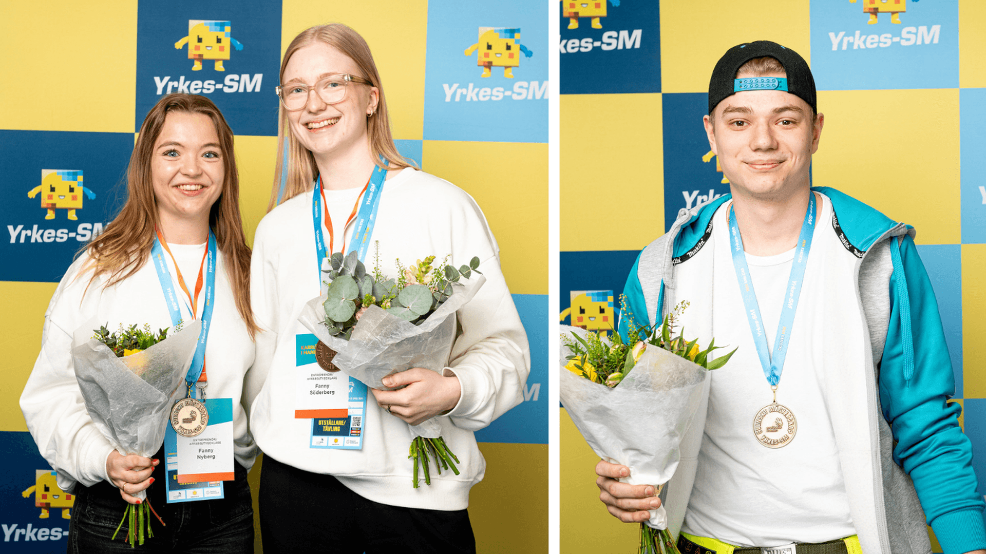 Fanny Söderberg, Fanny Nyberg och Eric Sjölin