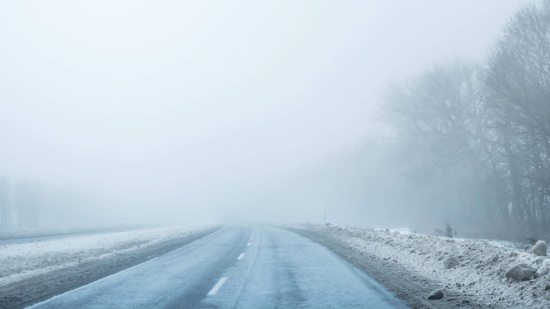 dimmigt vinterväder