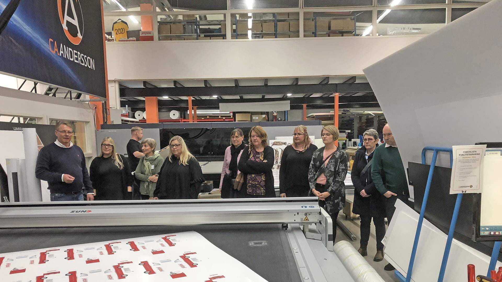 deltagare på företagsbesök