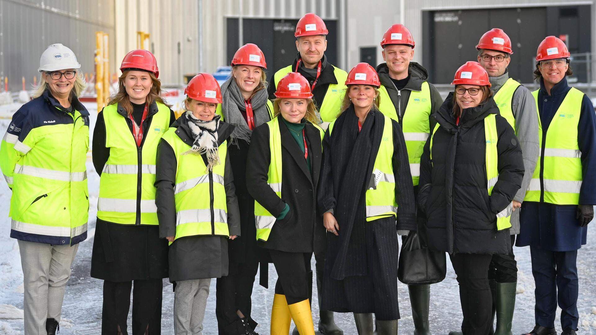 Medarbetare från Svenskt Näringslivs Brysselkontor tillsammans med Pia Kinhult