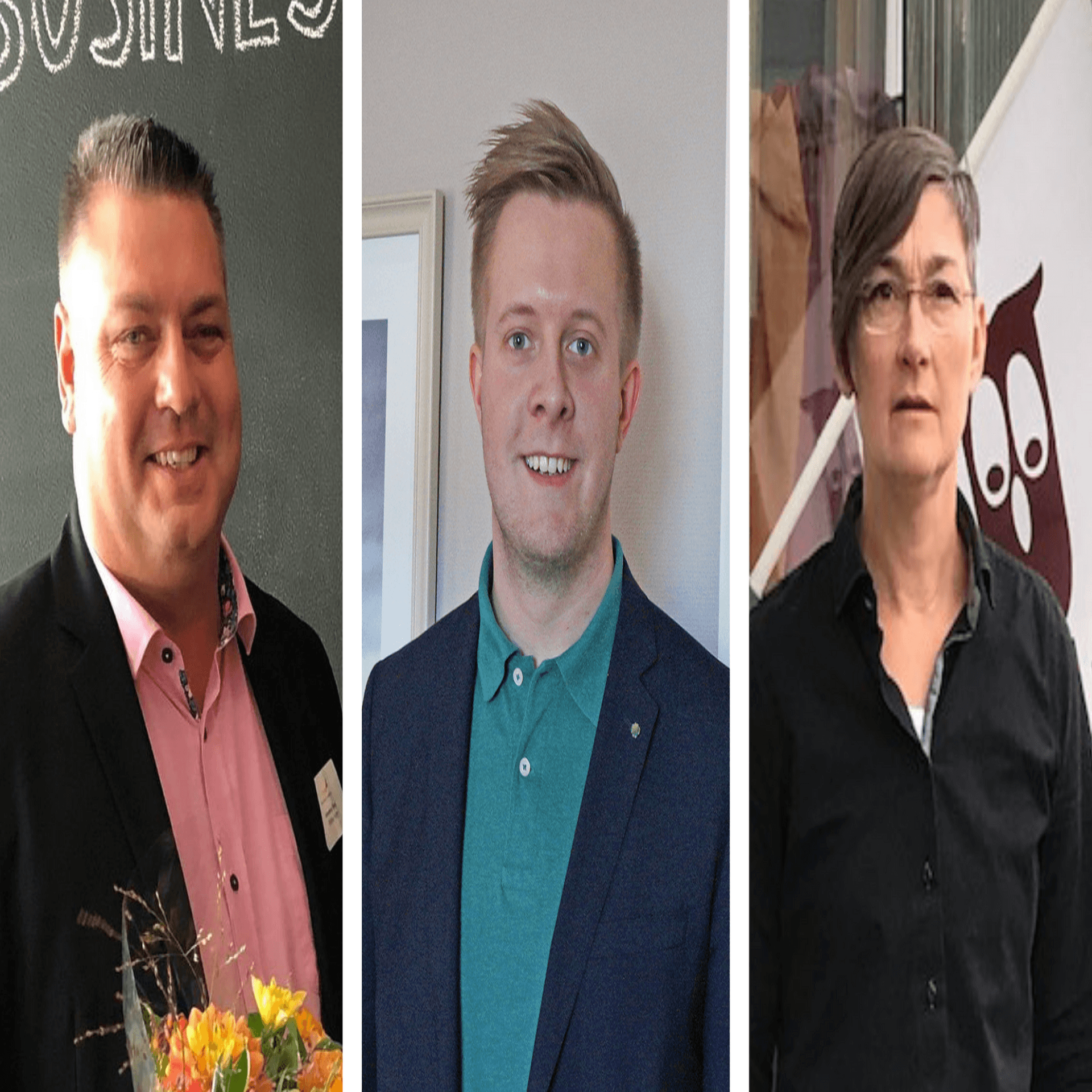 Jimmy Ekborg, Niklas Larsson och Liselotte Olsson