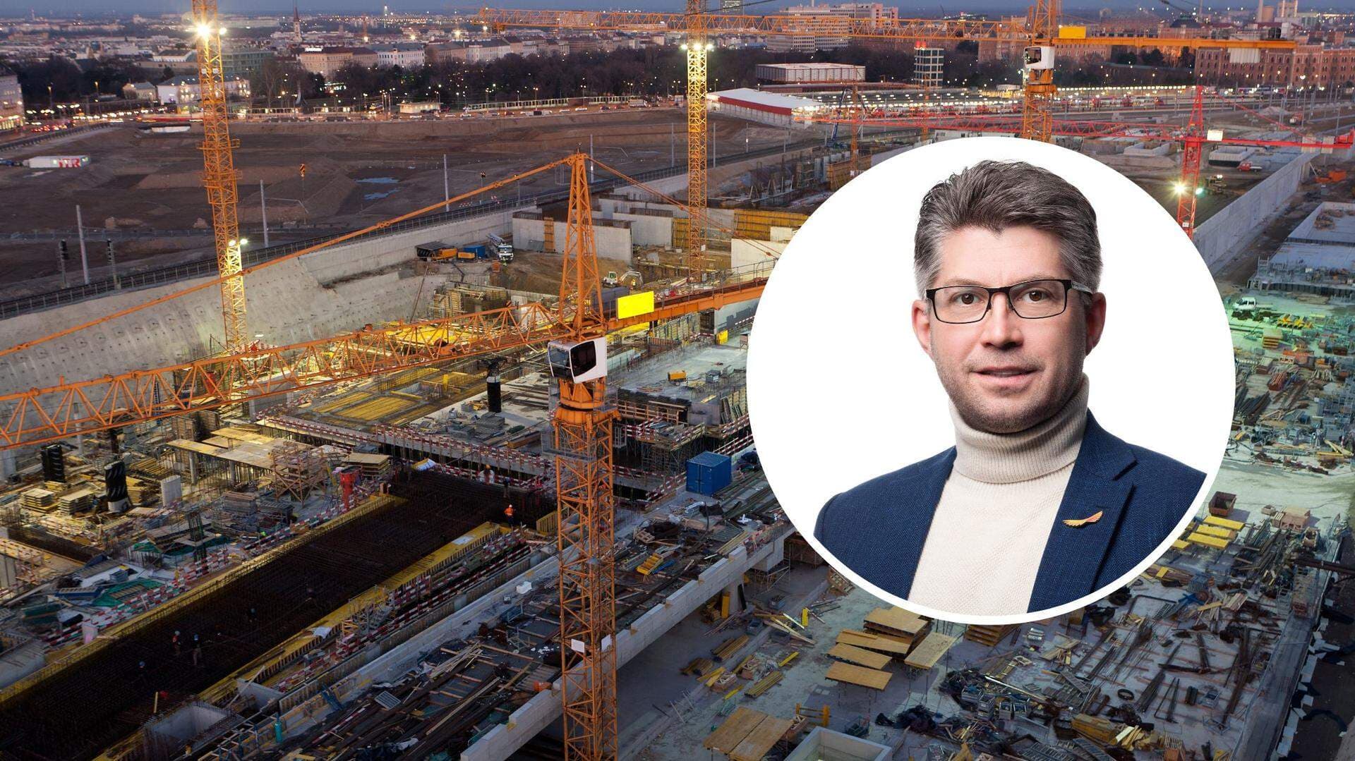 Stor byggarbetsplats