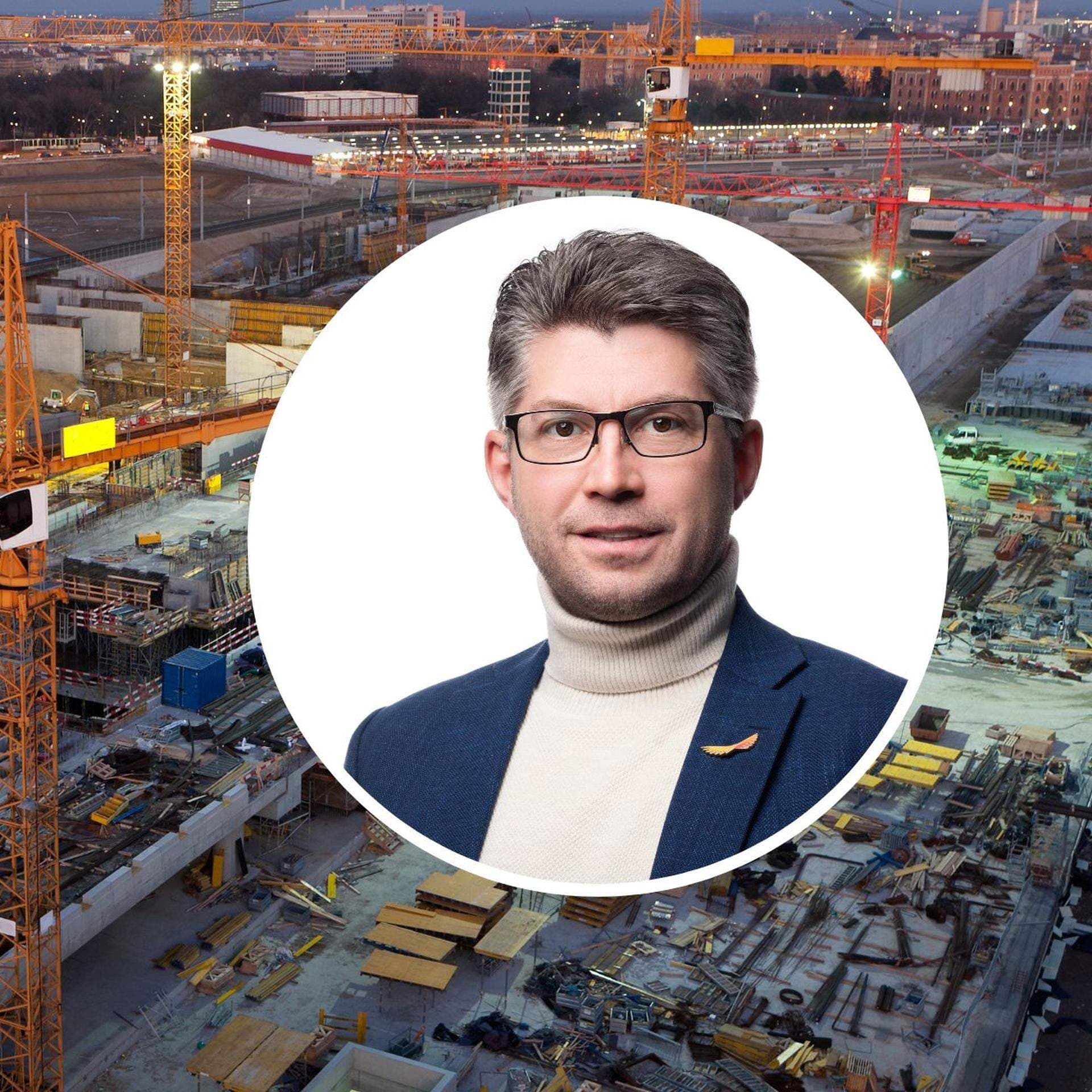 Stor byggarbetsplats