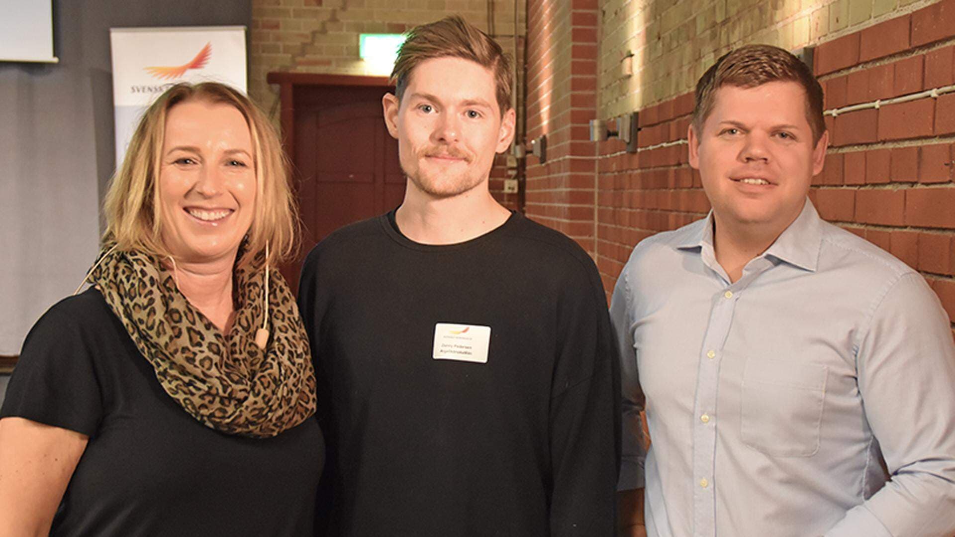 Mia Liljestrand, Danny Pedersen och Johan Olsson.
