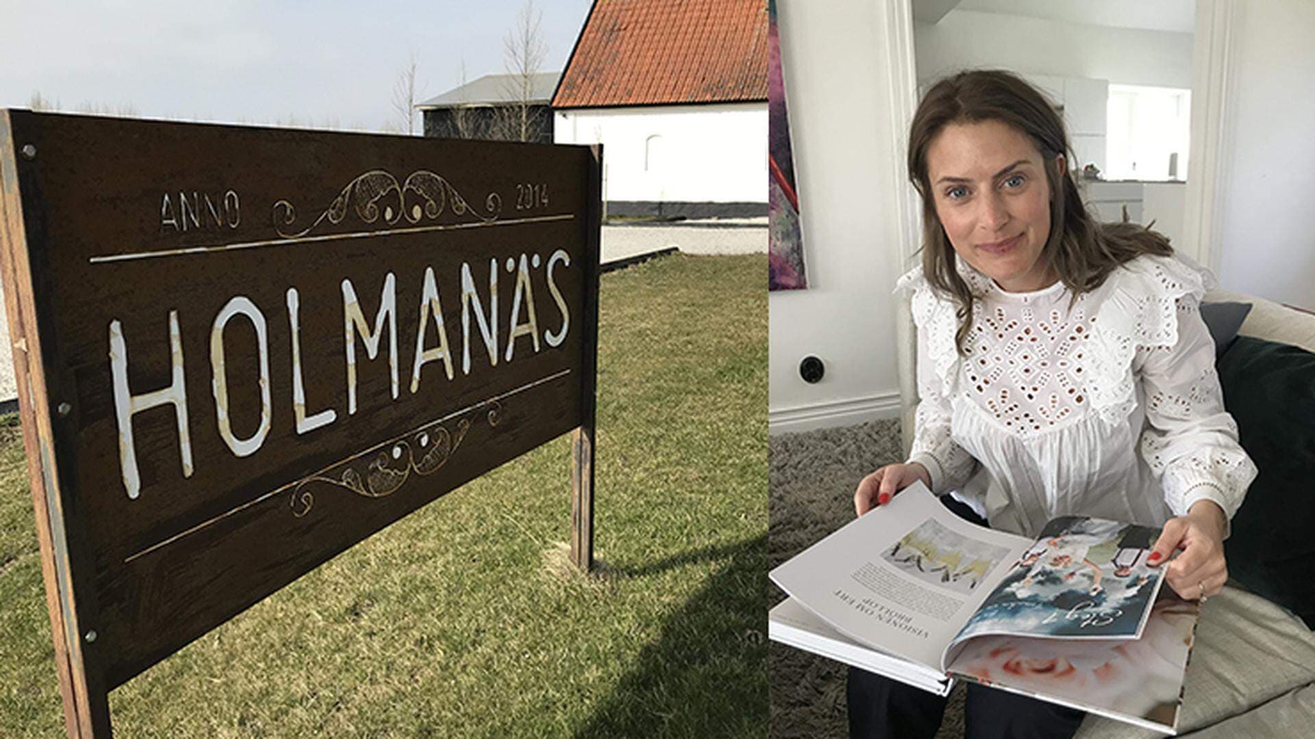 Emma Albinson Carlbom och Holmanäs gård
