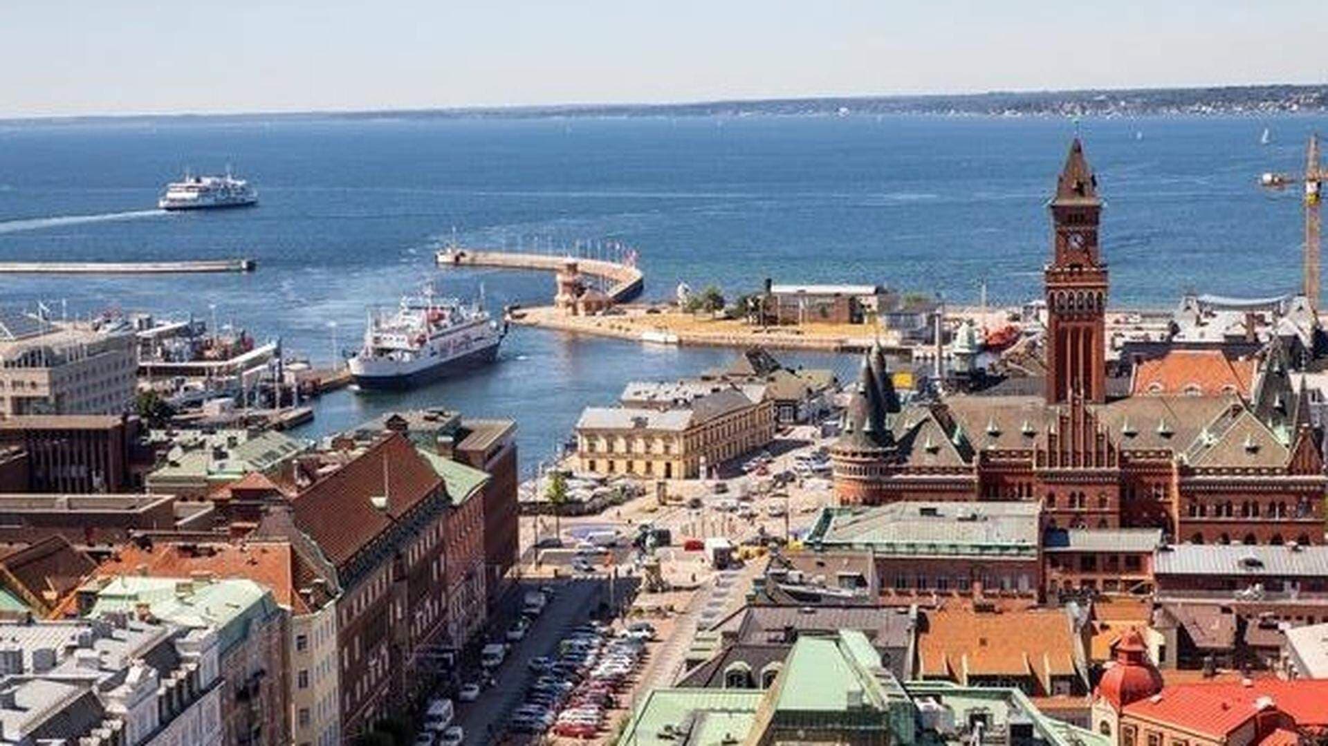 Vy över Helsingborg