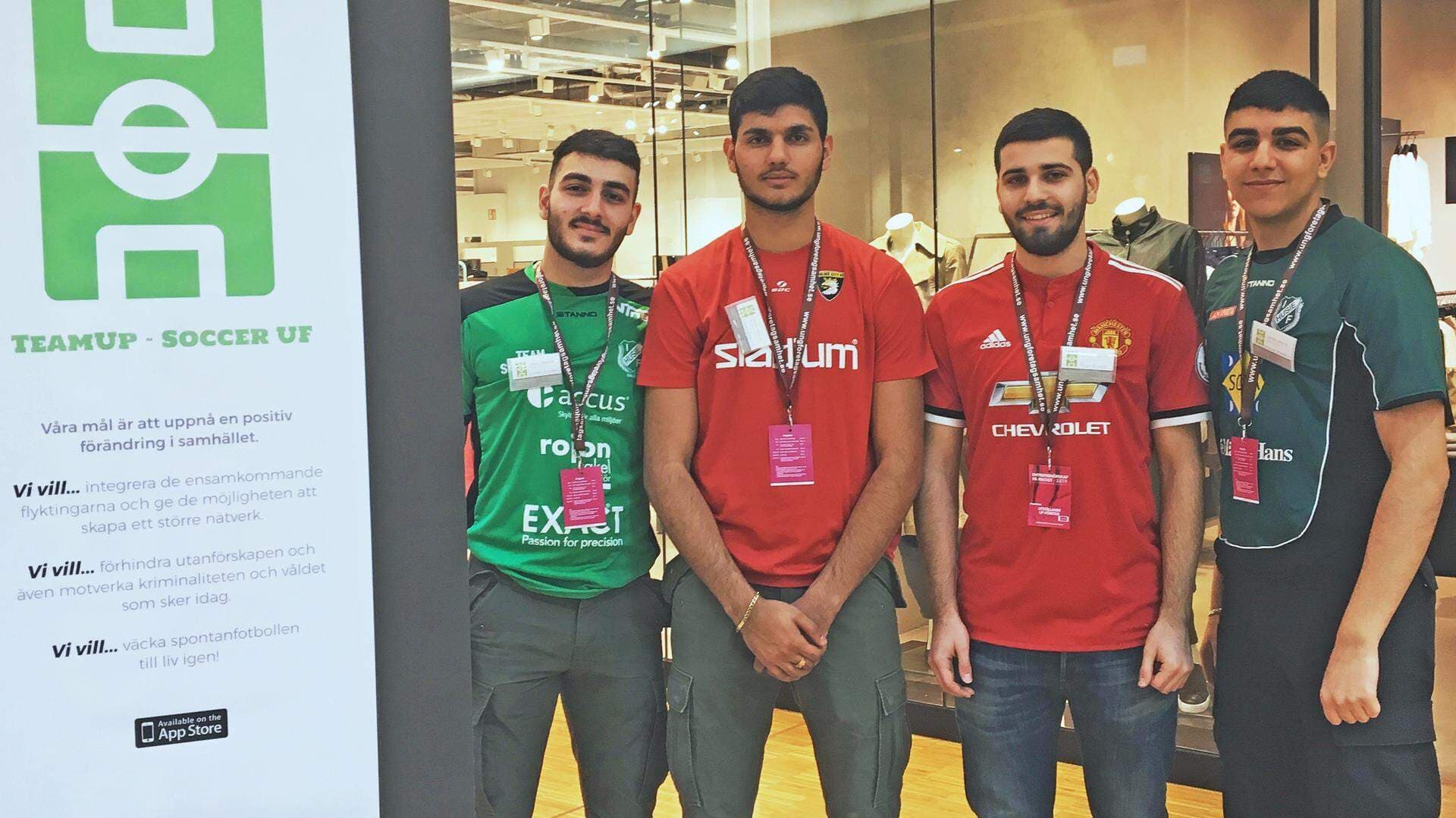 Sermed Al-Shakargi, Daniel Faiz, Robert Al Fattal och Mohammed Almindlaw.