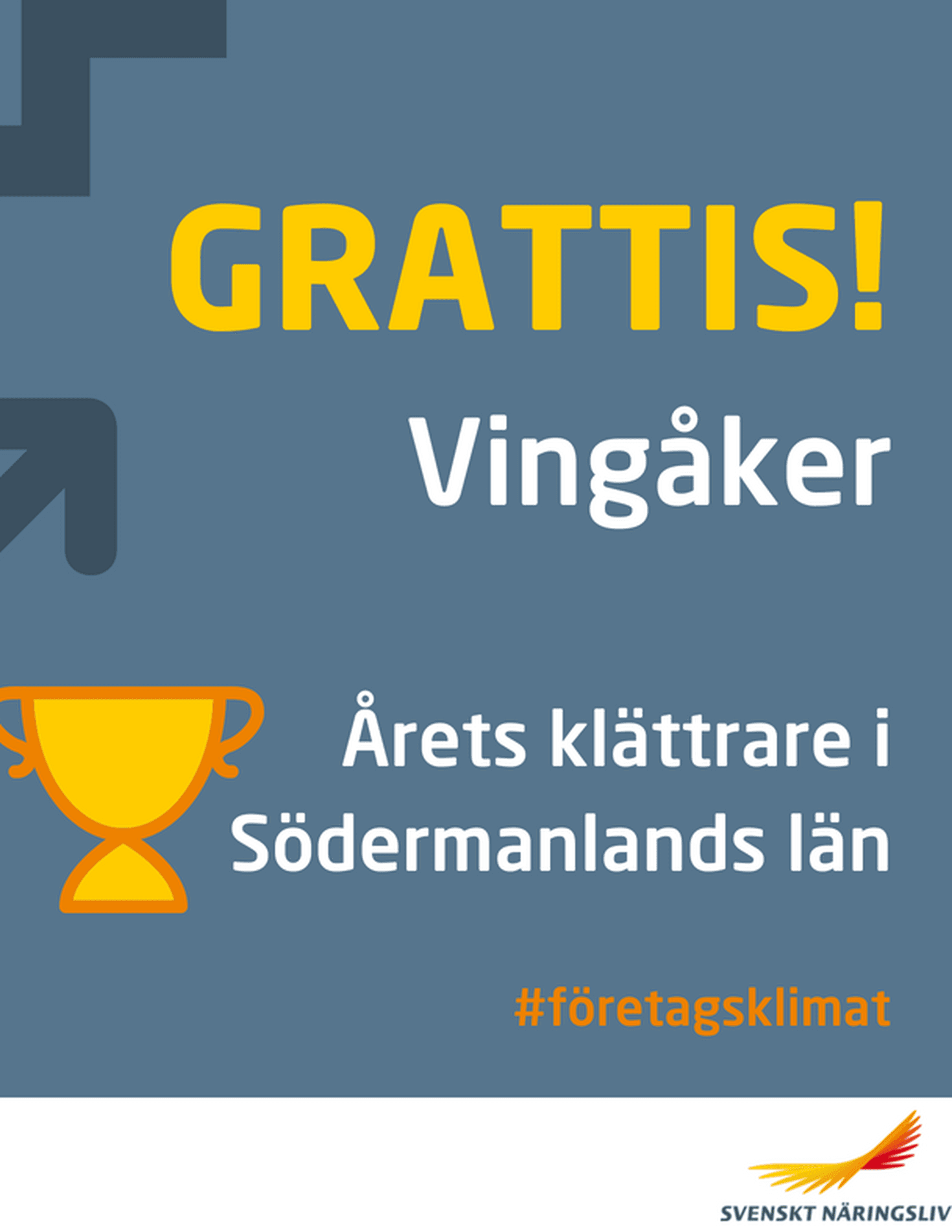 Grattis Vingåker Årets klättrare i Södermanlands län