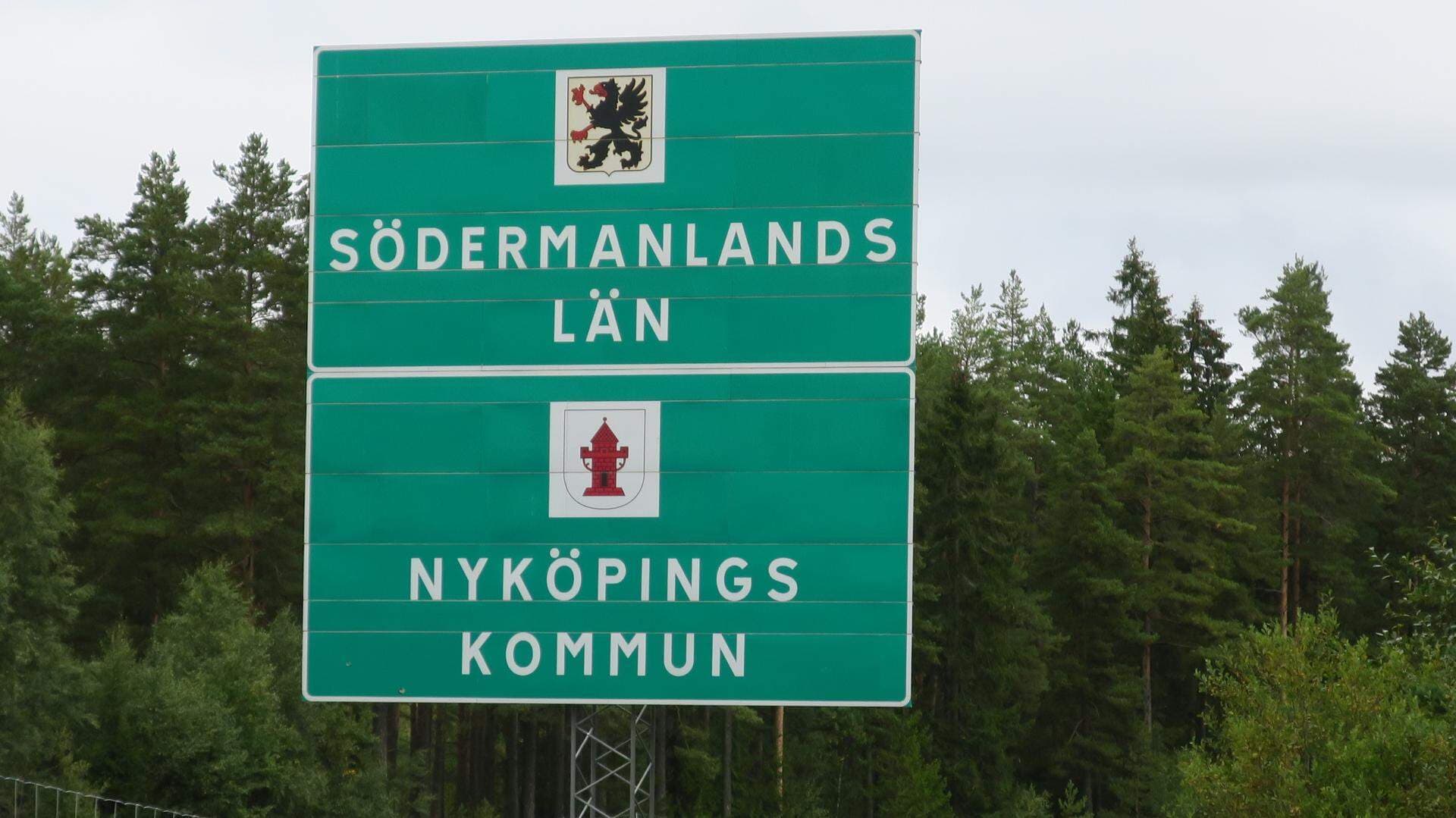 Vägskylt Nyköpings kommun