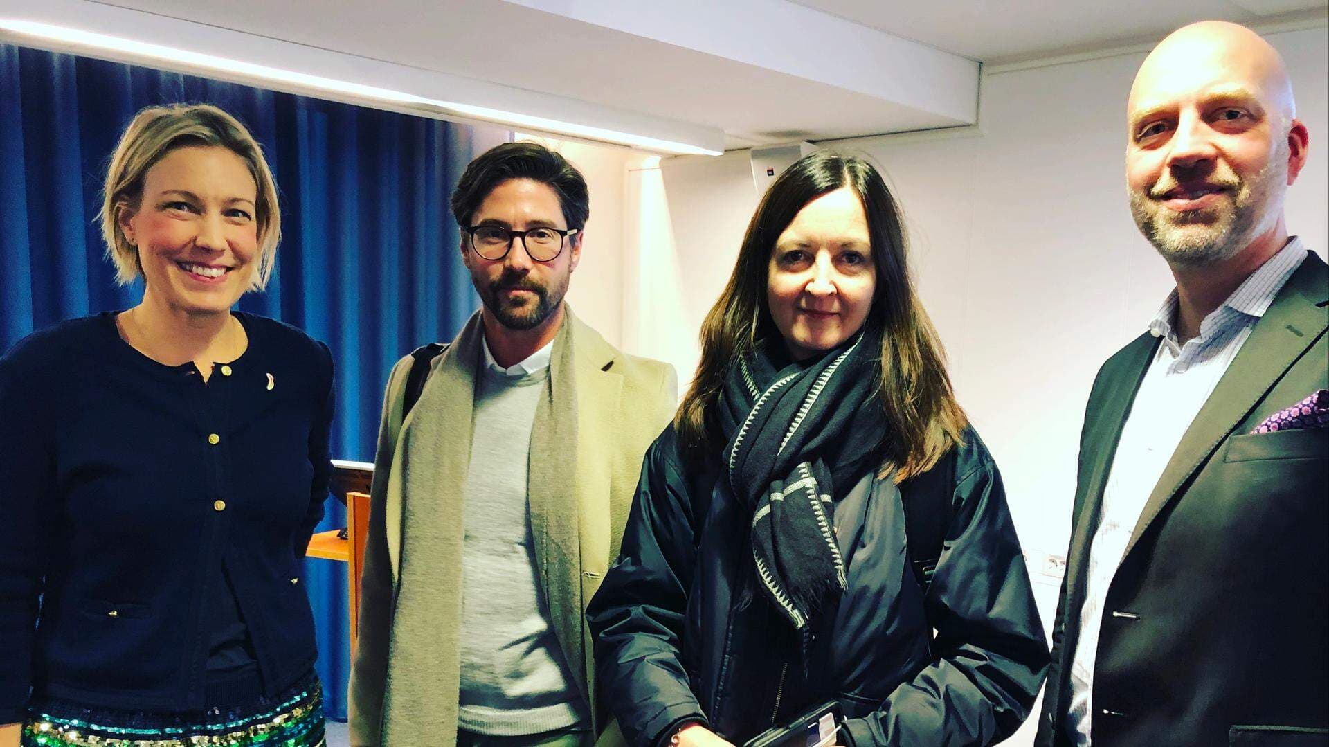 Annika Bröms, Simonberg, Carina Axelsson, och Robert Thorburn