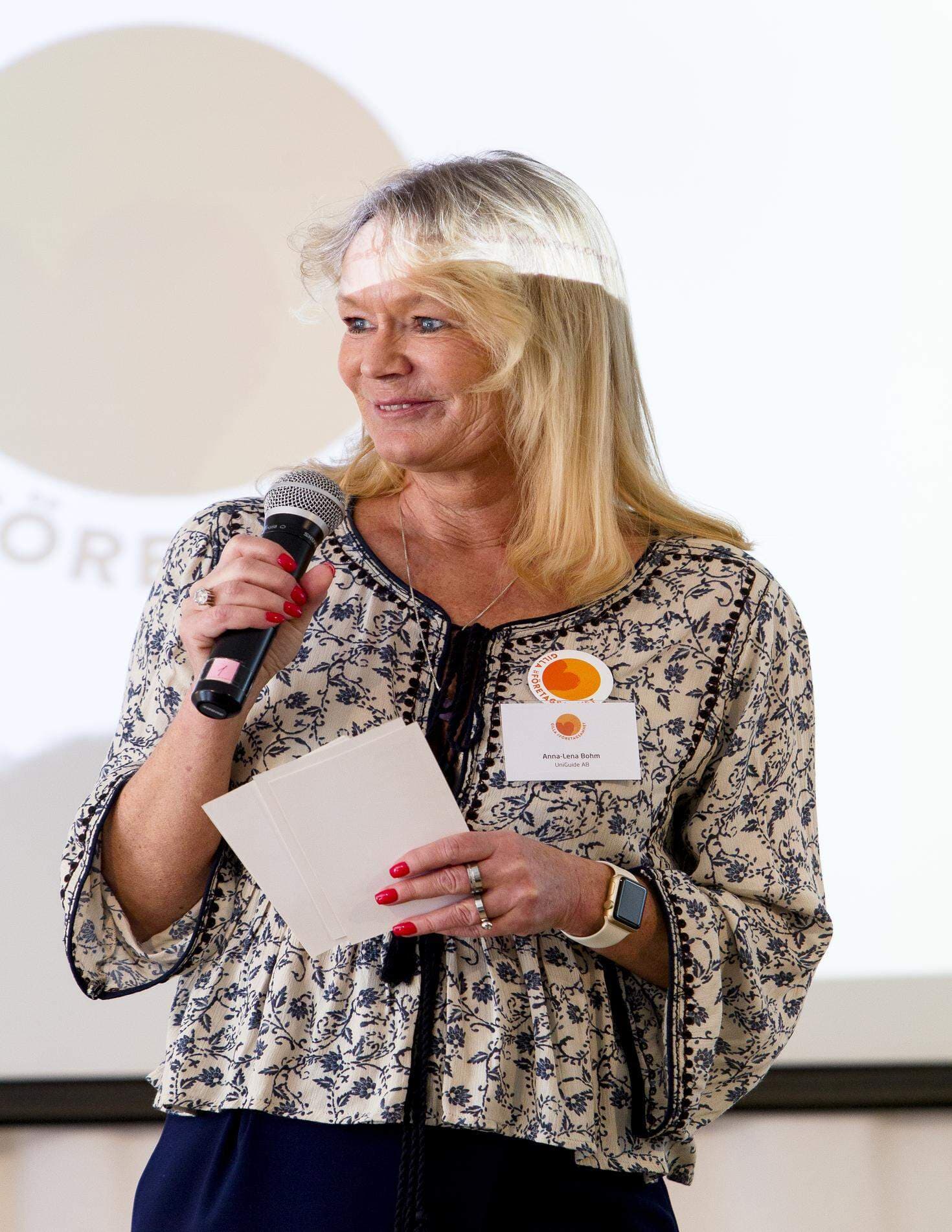 Anna-Lena Bohm, Ordförande SME-kommittén inledde dagen