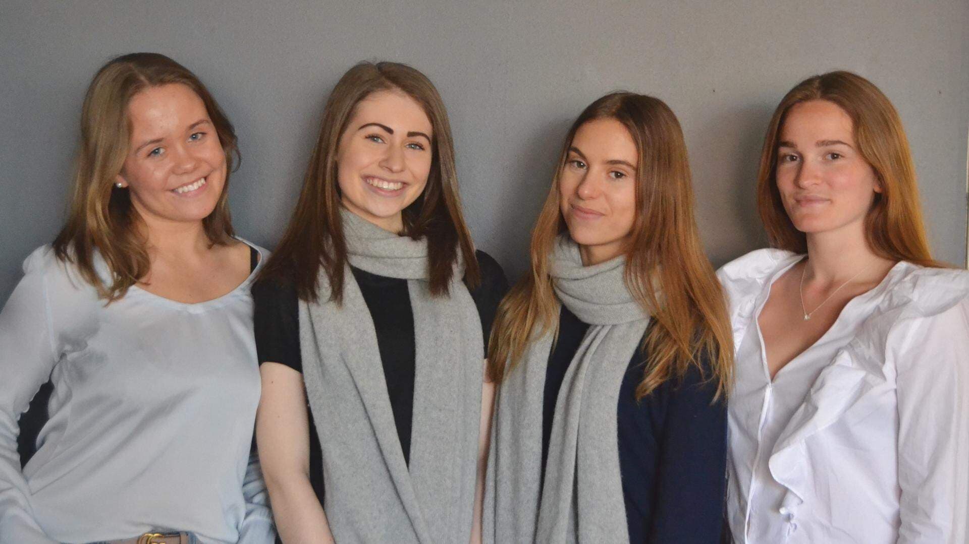 Märta Westin, Filippa Söderlind, Alva Sperle och Aline Ghatan