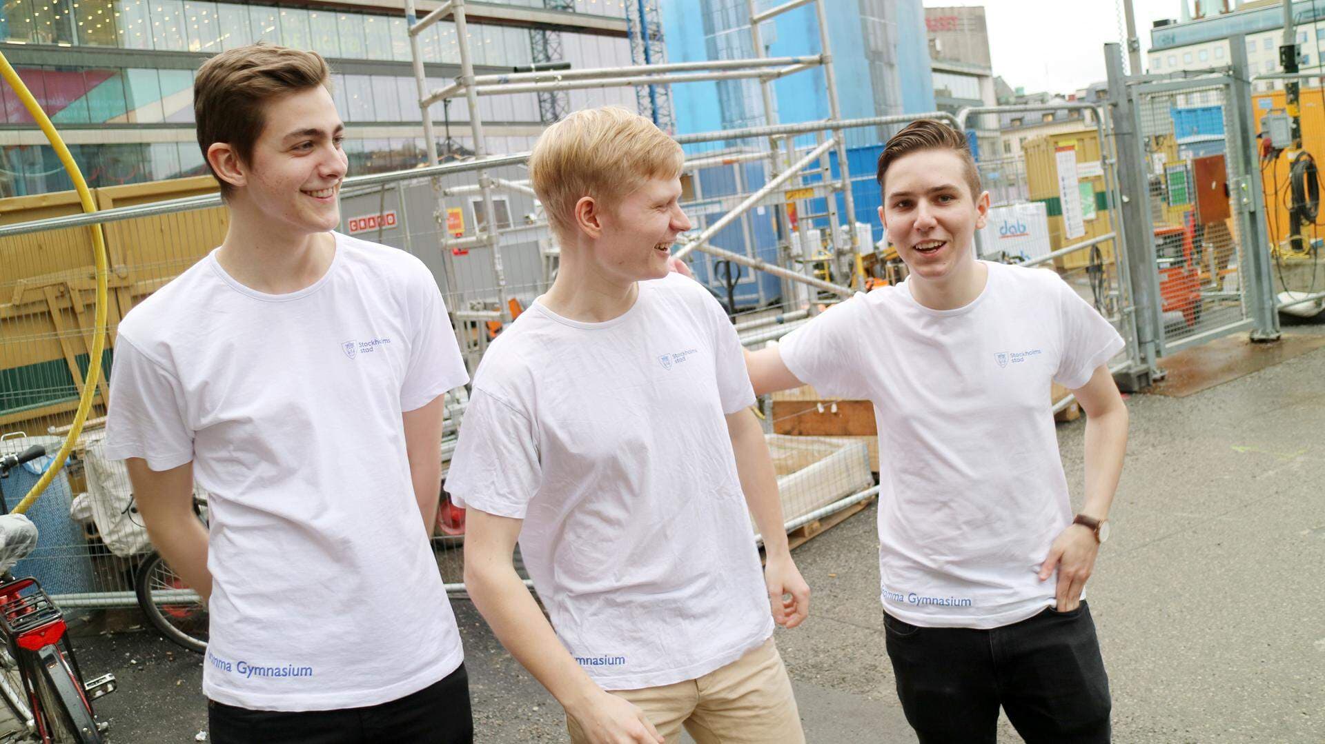 AeroEducation UF:s grundare, Mathias Bruksman, Casimir Leminaho och Nikita Safronov