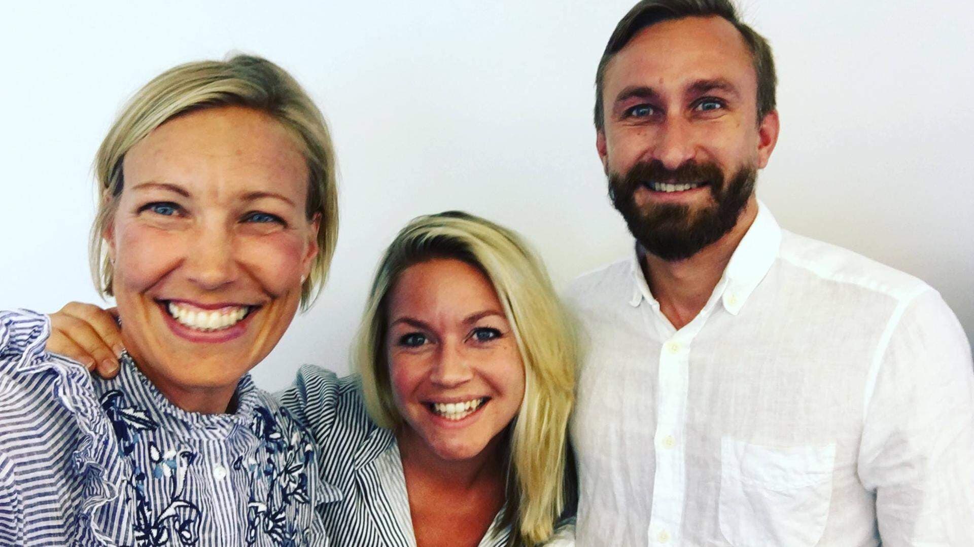 Annika Bröms, Anna Wallin och Olle Nylund