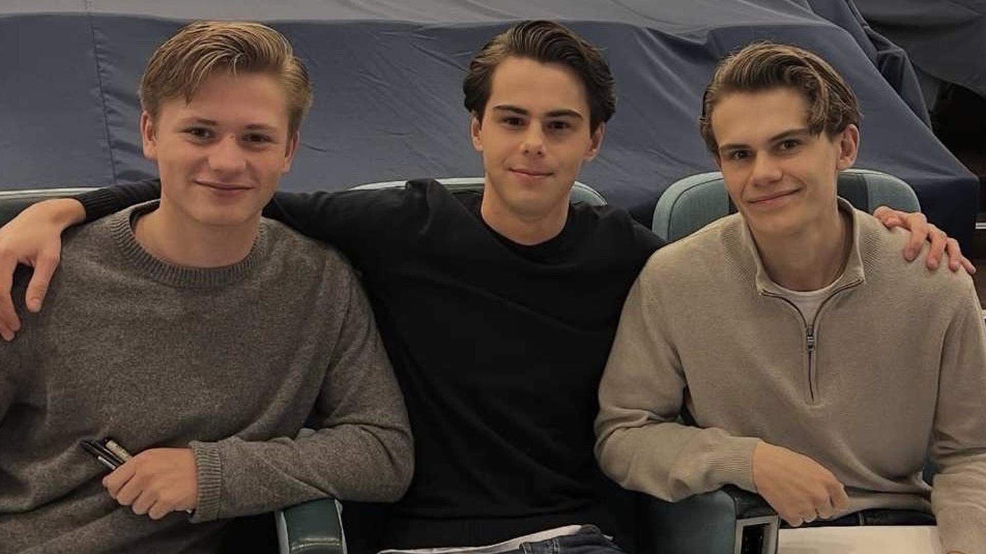 Victor Benton, Gustav Lewander och Morgan Dobson
