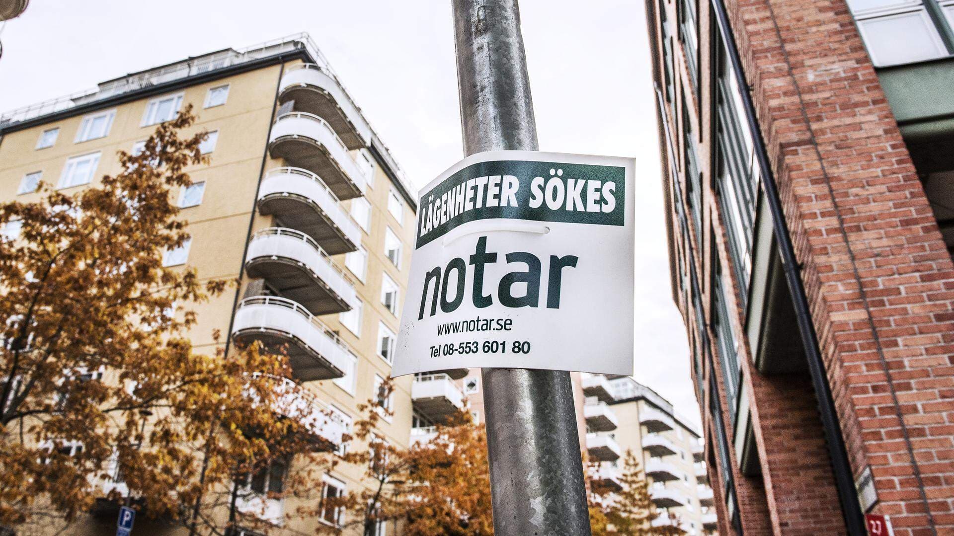 Skylt - lägenheter sökes