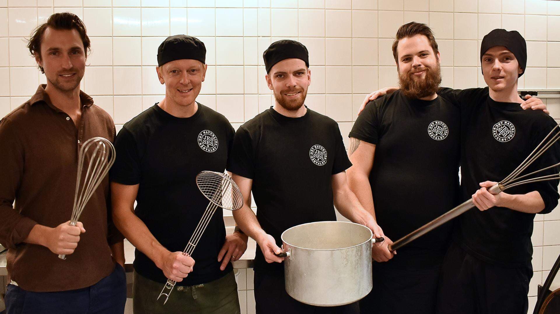 Gruppbild på teamet på Jesses såser