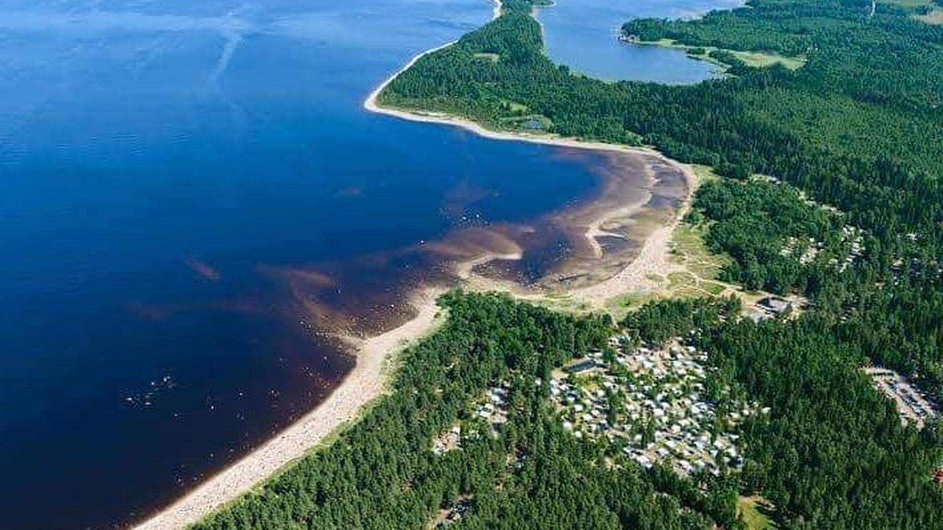 Bild från ovan av Rullsands Havsbad och Camping