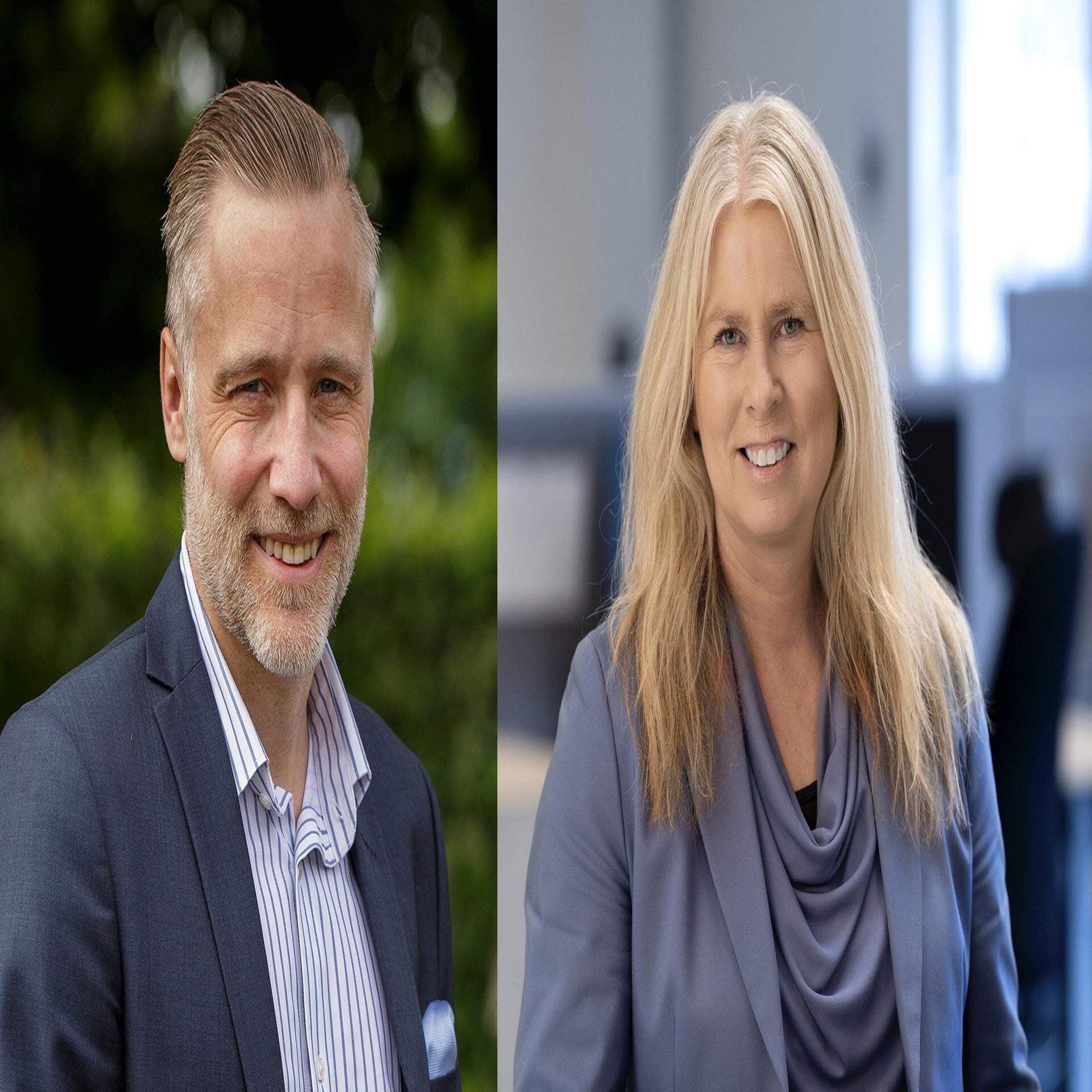 Daniel Jansson-Hammargren, kommunchef och Anna Holmström, näringslivschef Enköpings kommun