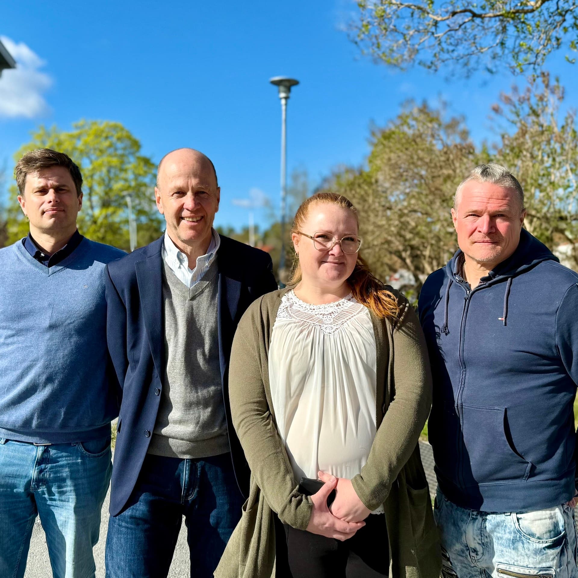 Krister Carlsson, Ulf Andersson, Merike Dahlberg och Johan Gustafsson