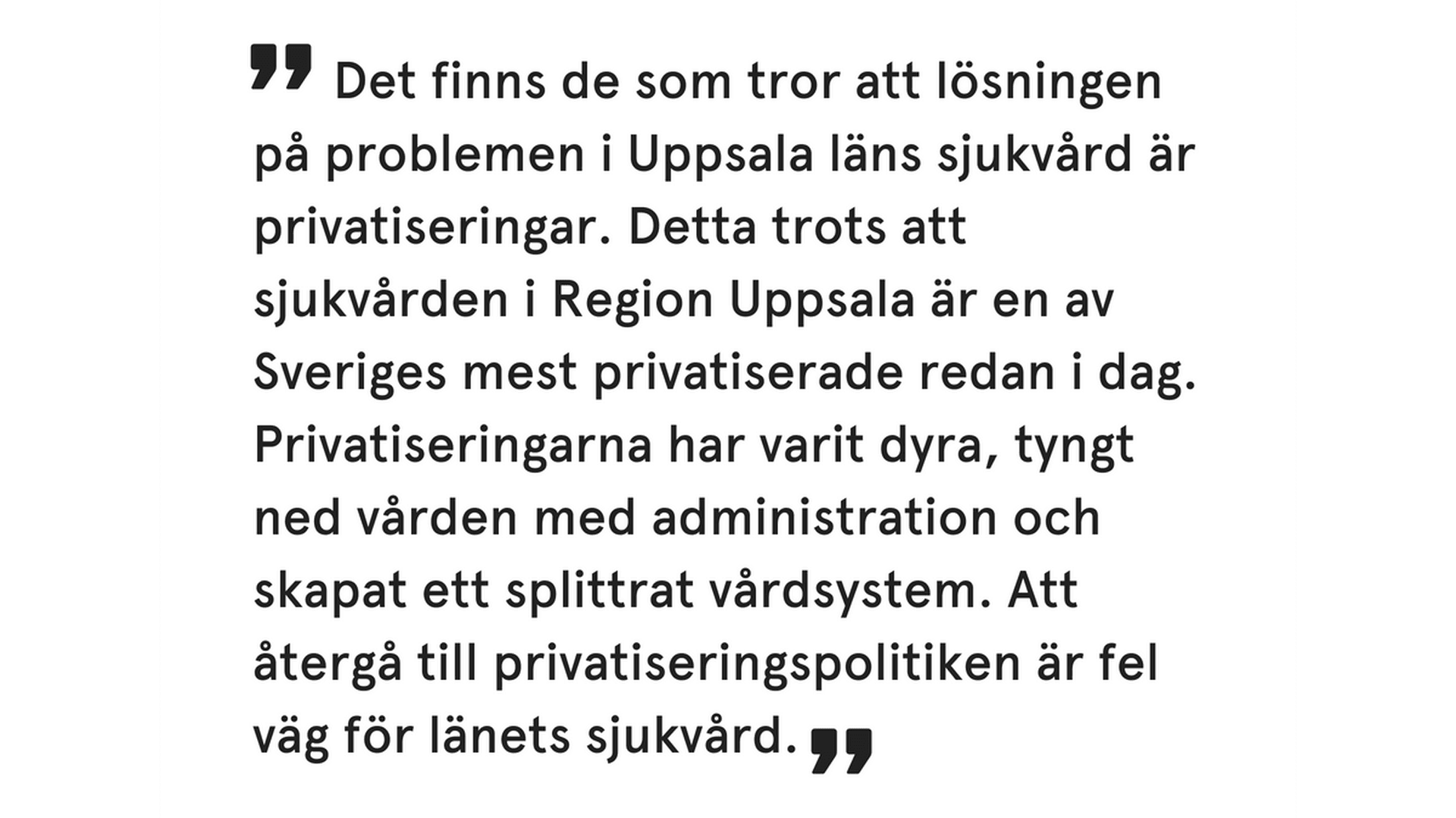 Utdrag från debattartikel i UNT