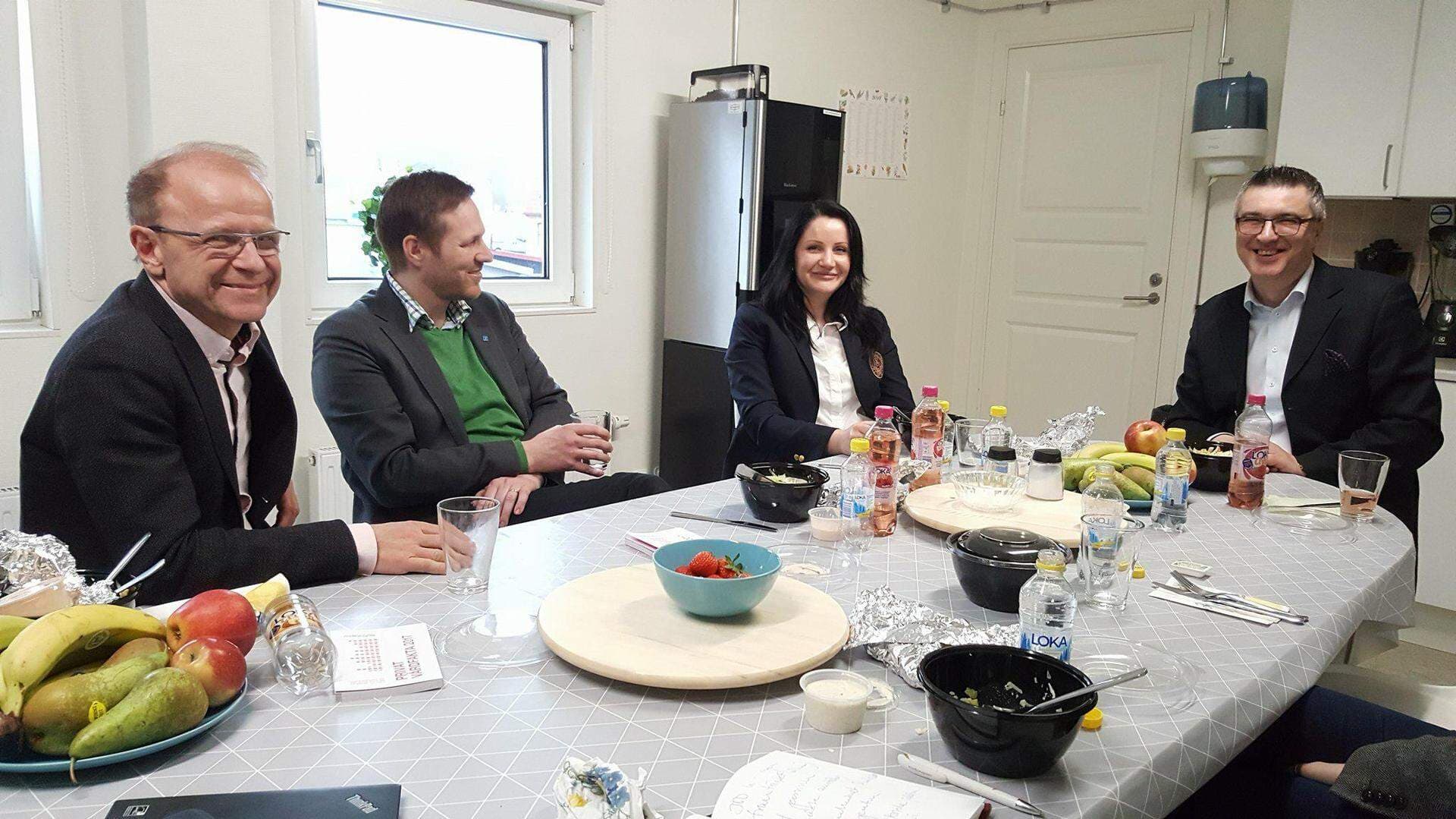 Mikael Oscarsson, Björn-Owe Björk, Murisa Blazevic och Elvir Blazevic.