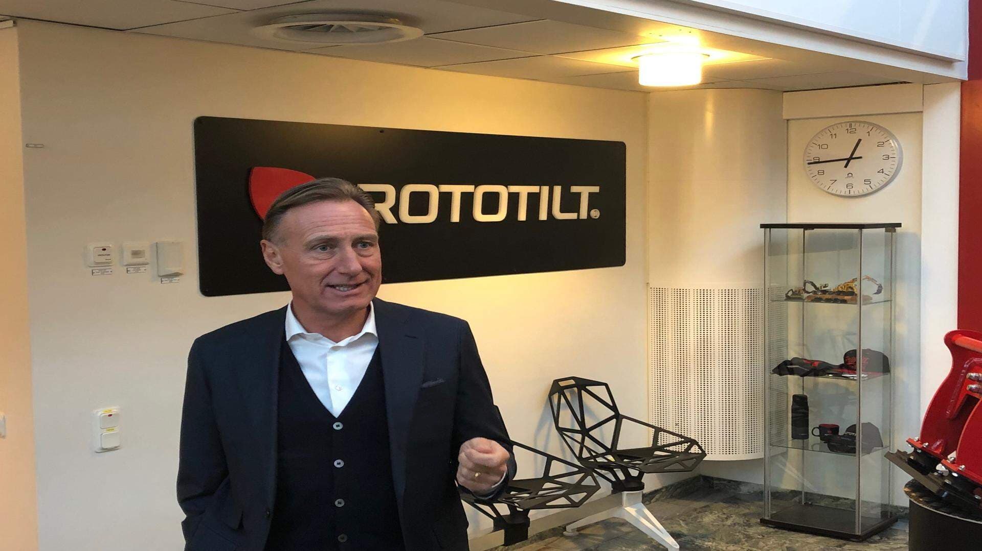 Jan-Olof Jacke, besök på Rototilt