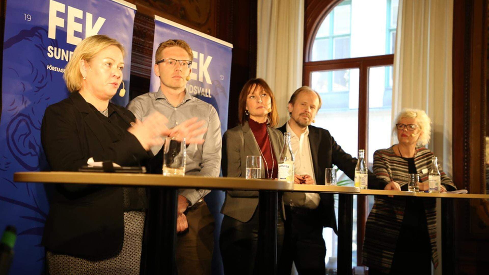 Anna Hedensjö Johansson, Mathias Nylén, Therese Sjögren, Hans-Erik Nilsson och Carina Bergquist Palm.